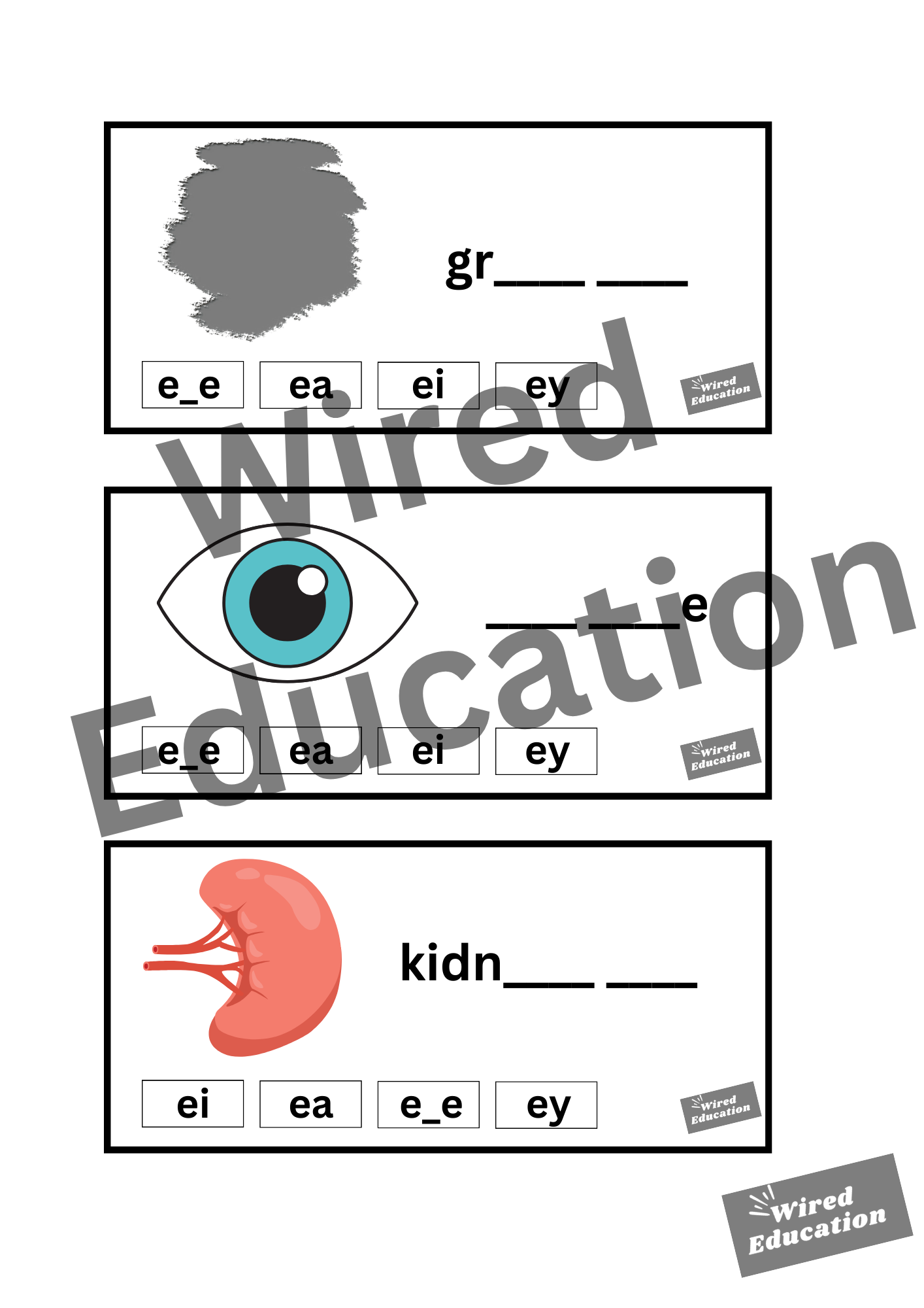 ey flash cards