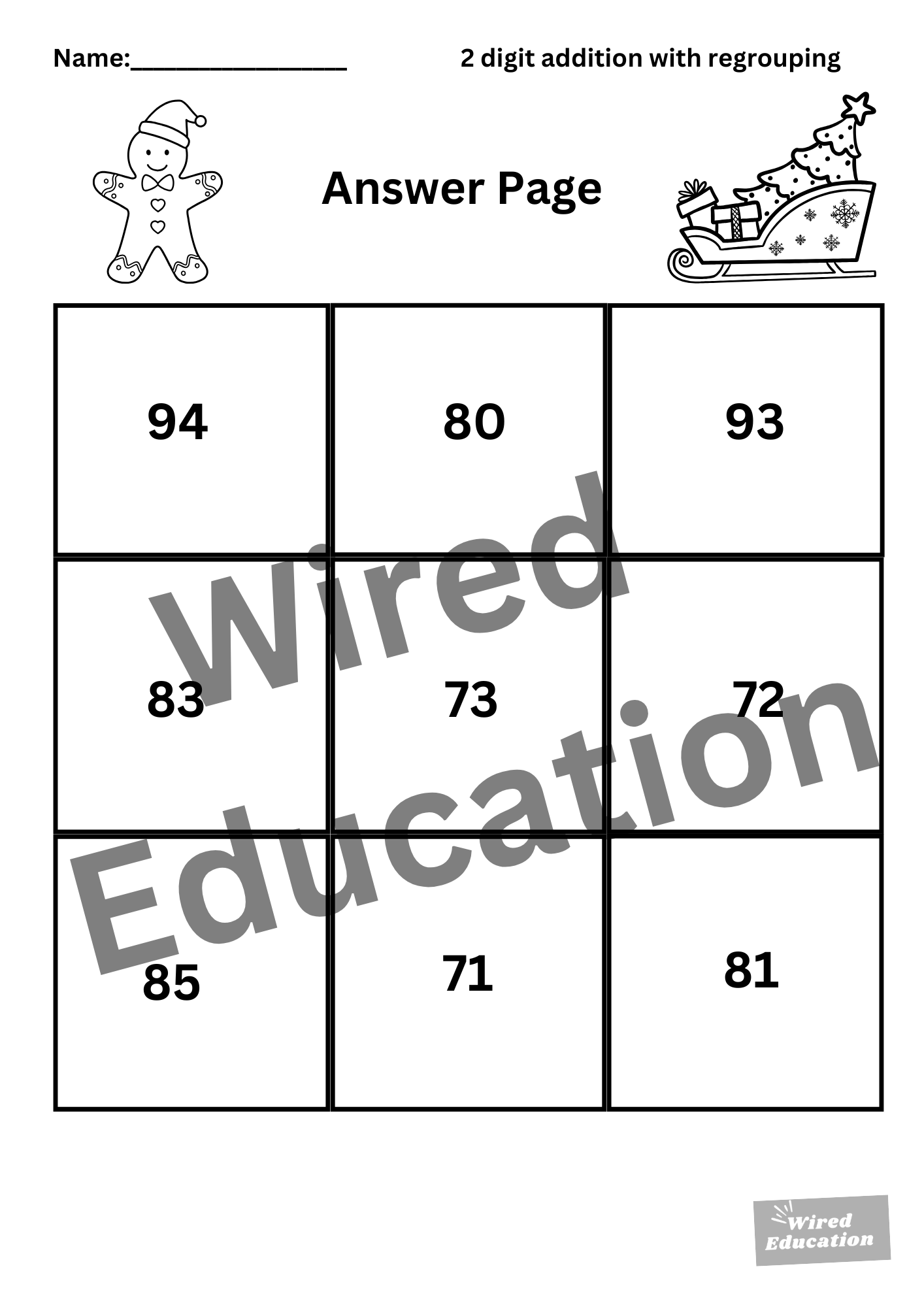 Maths picture puzzle