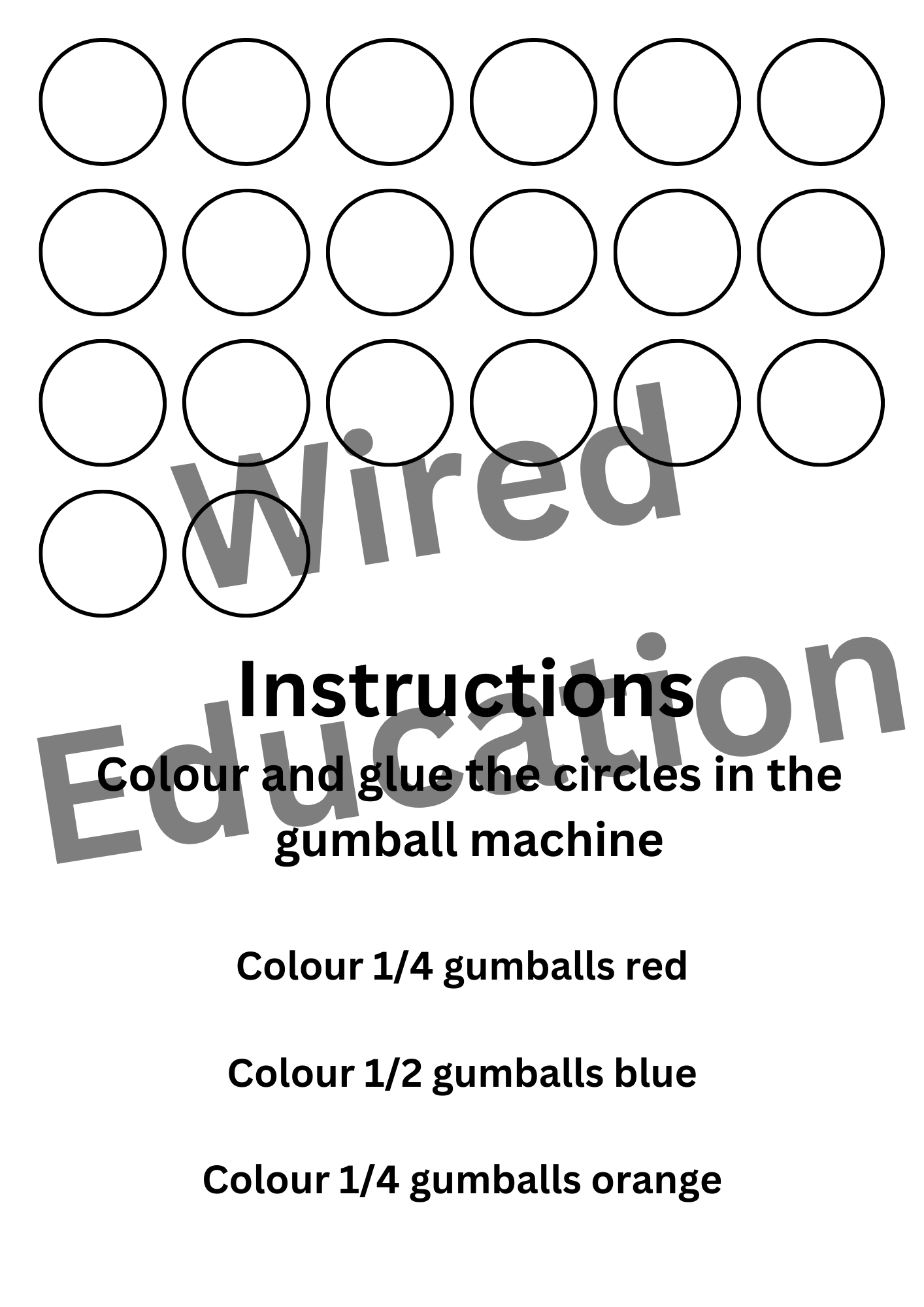 Fraction Gumball Machine