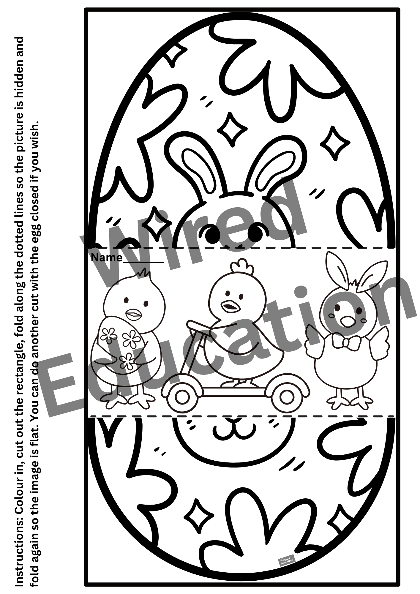 Easter egg craft