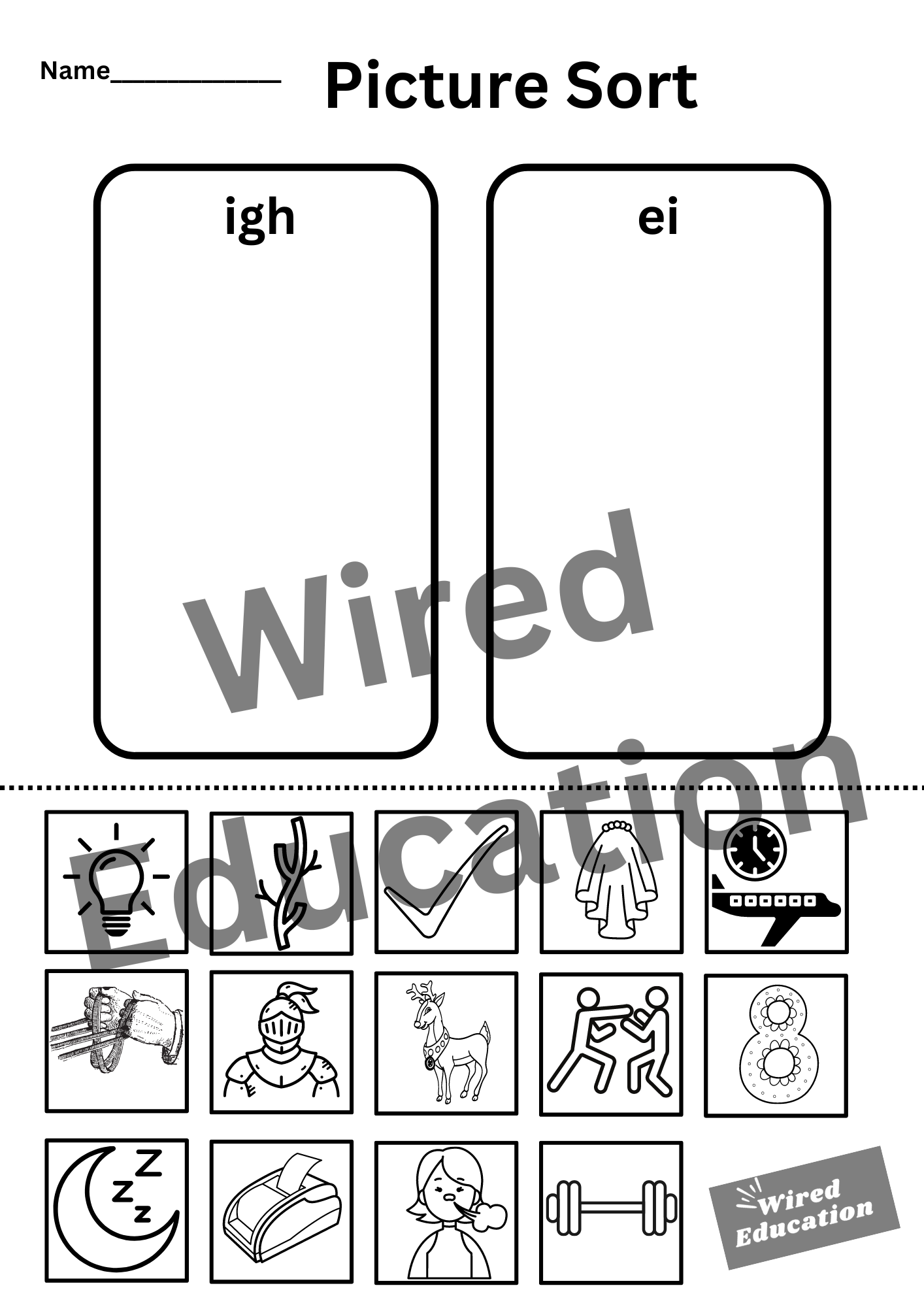 igh/ei picture sort
