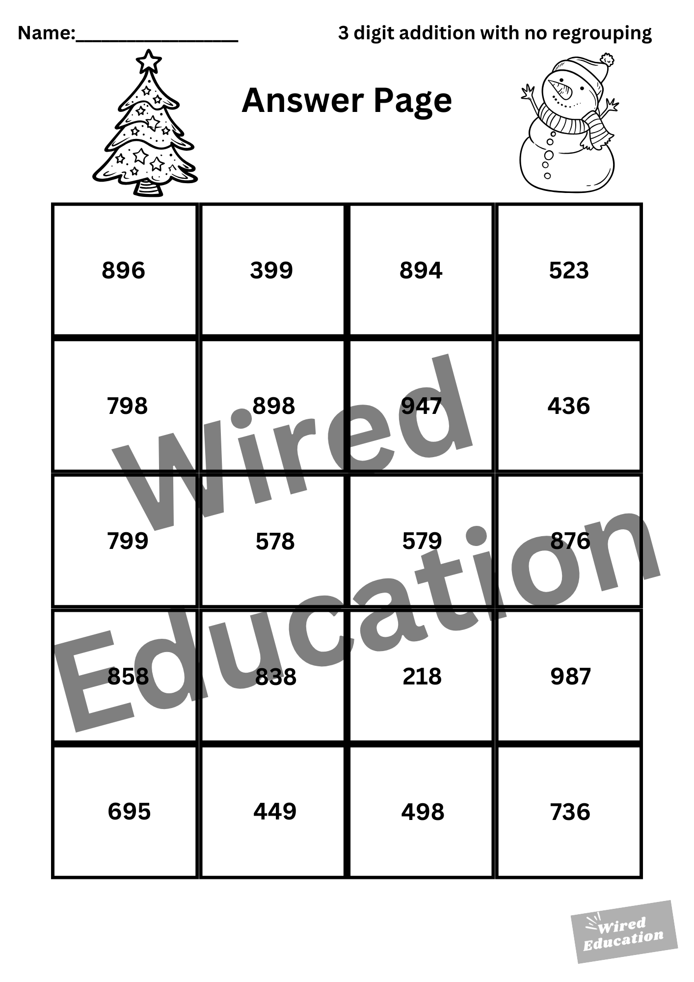 Maths picture puzzle
