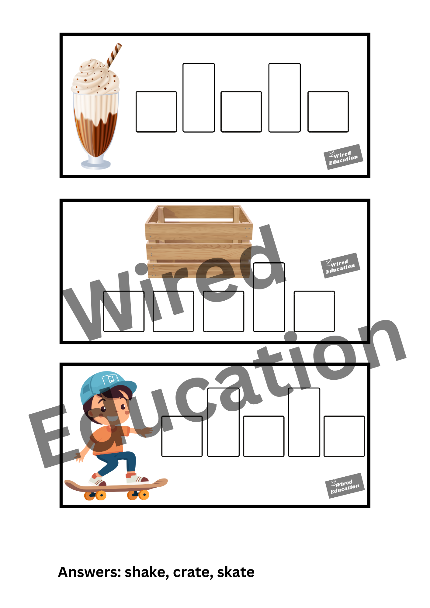 Diphthong Flash Cards