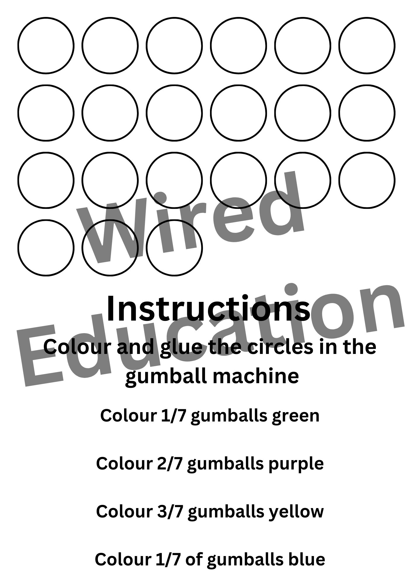 Fraction Gumball Machine