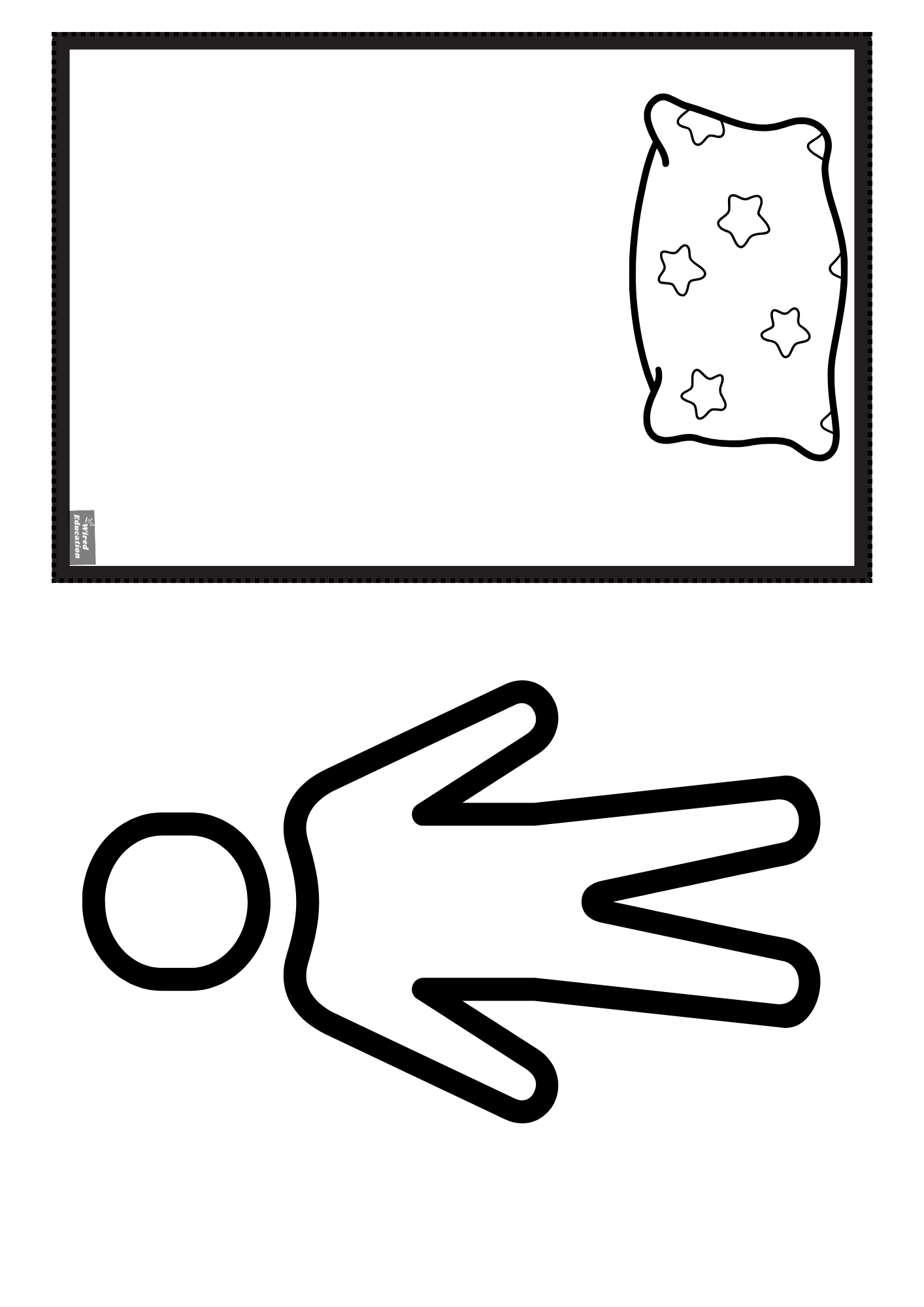 Craft: Sleeping person