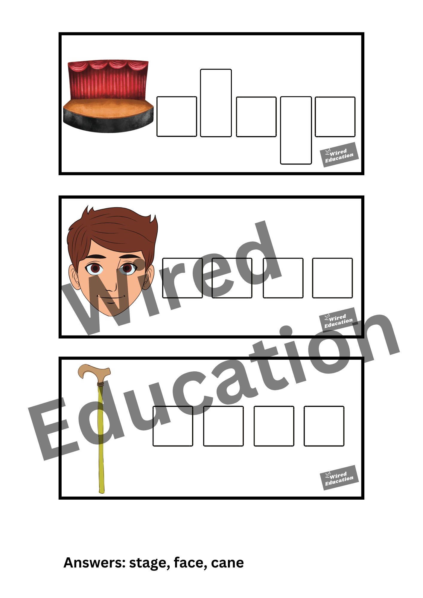 Diphthong Flash Cards