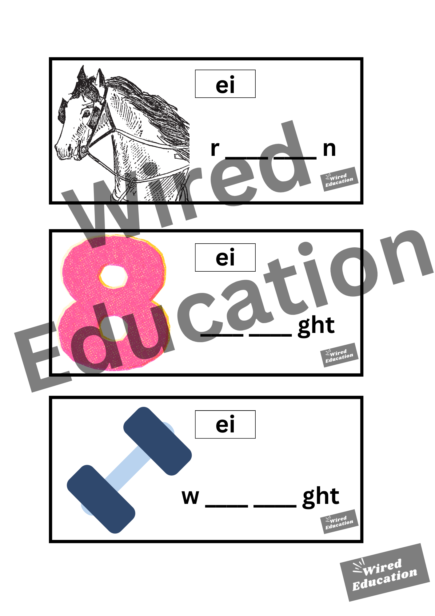 ei flash cards (ei sound only)