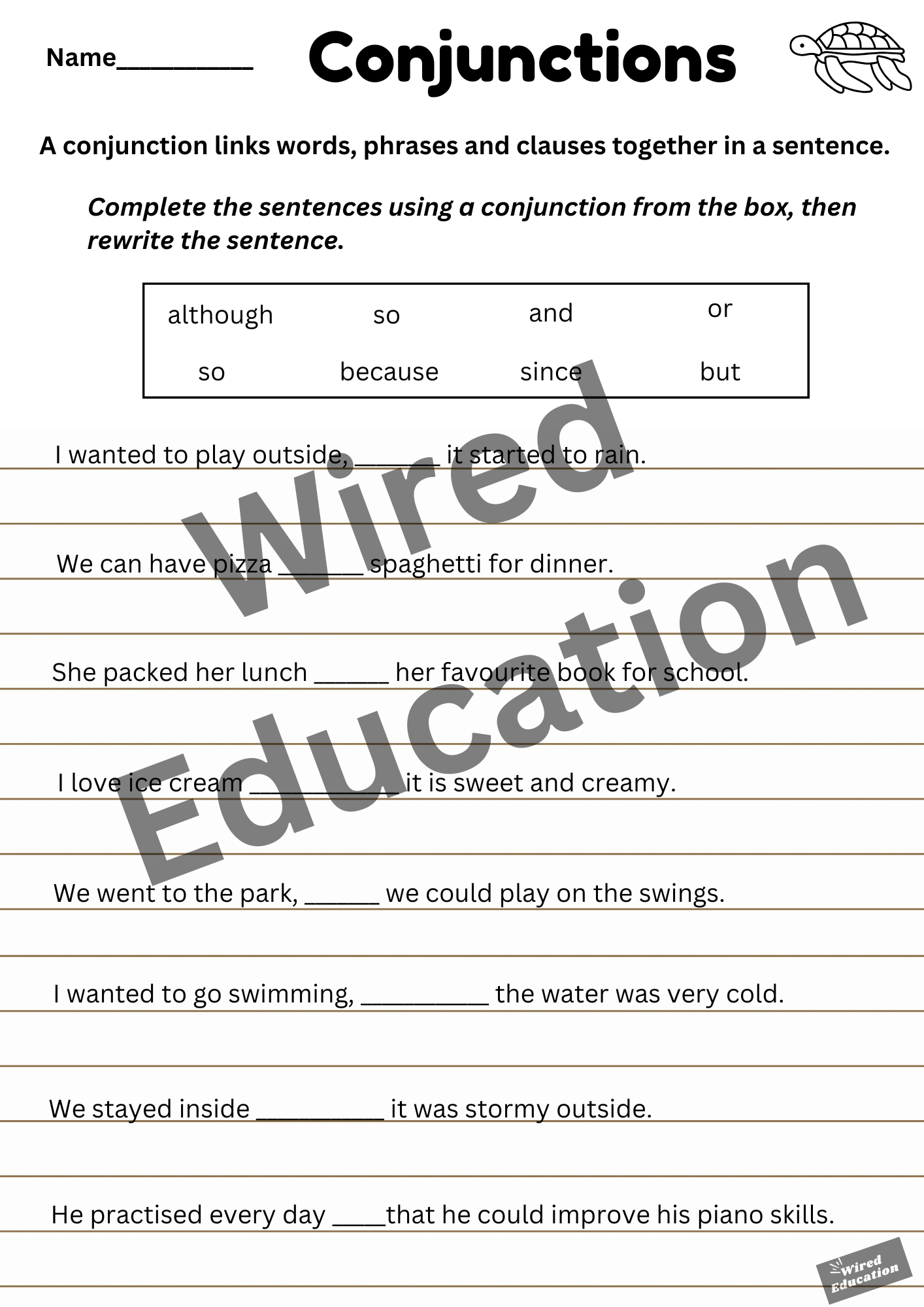 Using Conjunctions