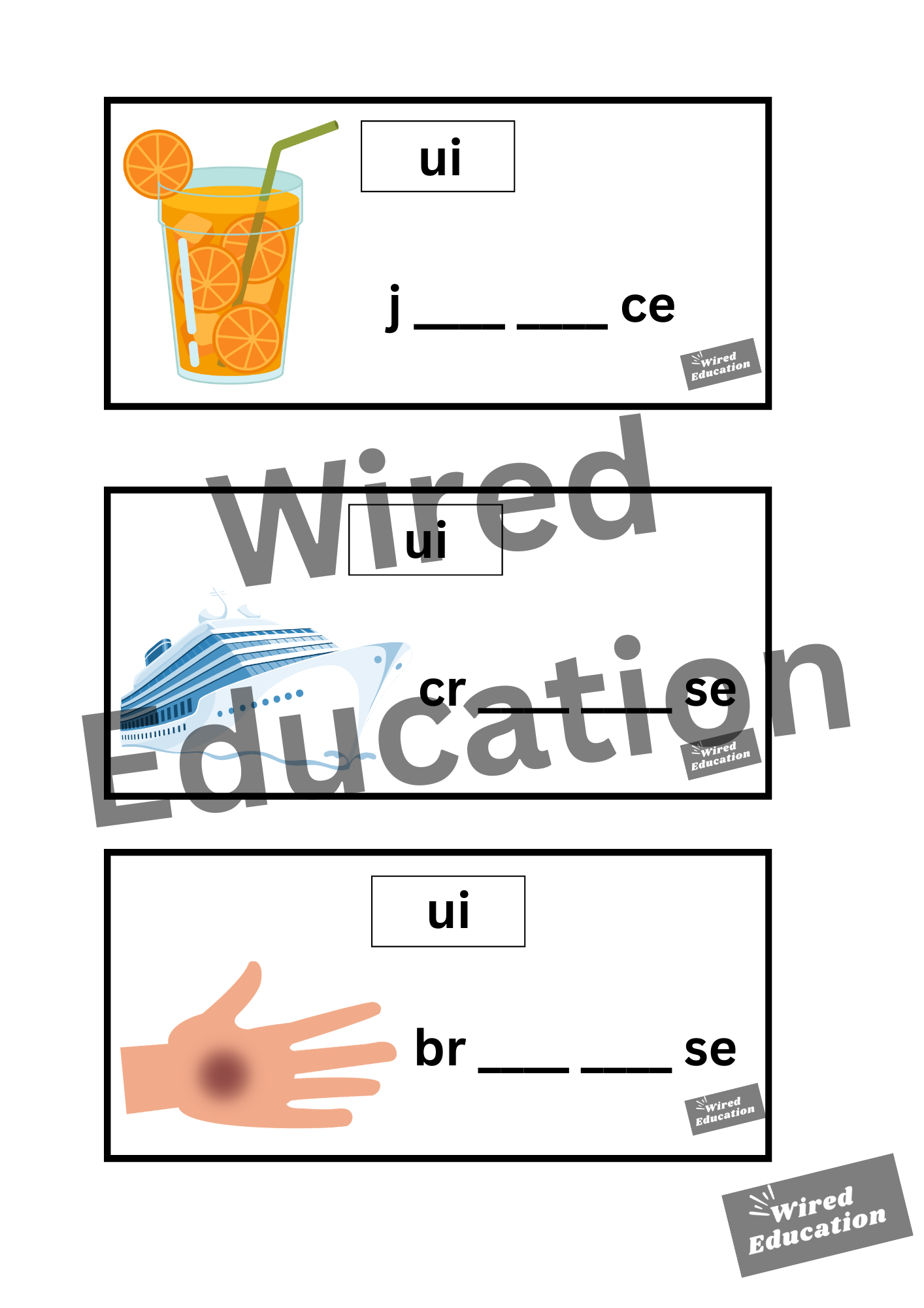 ui flash cards (ui sound only)