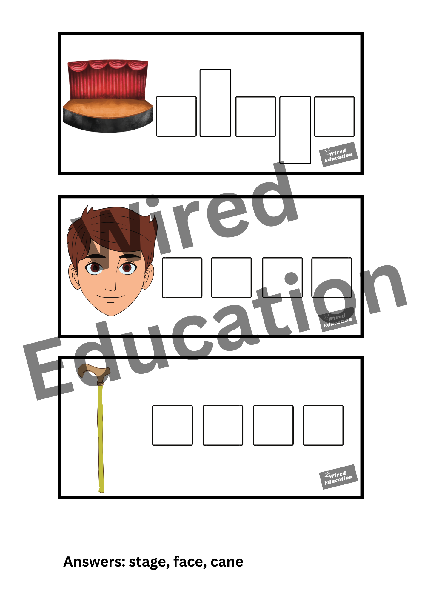 Spelling with sounds a_e words