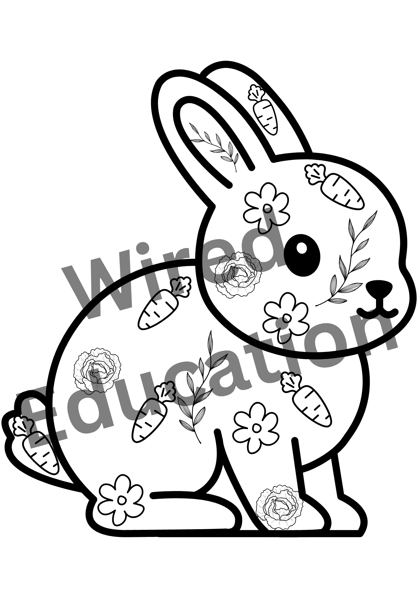 Easter rabbit art