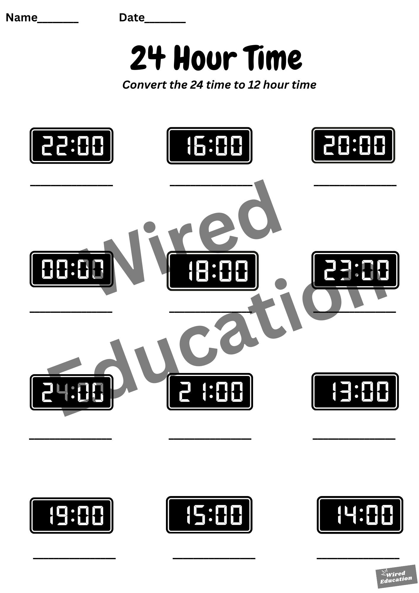 24 hour time