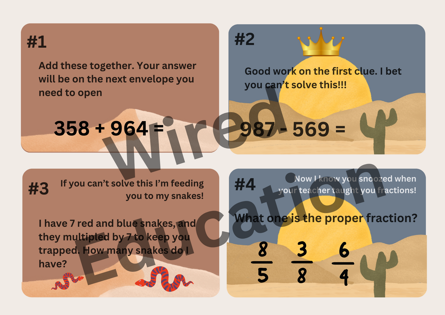 Scavenger Hunt/Escape Room (Desert King)