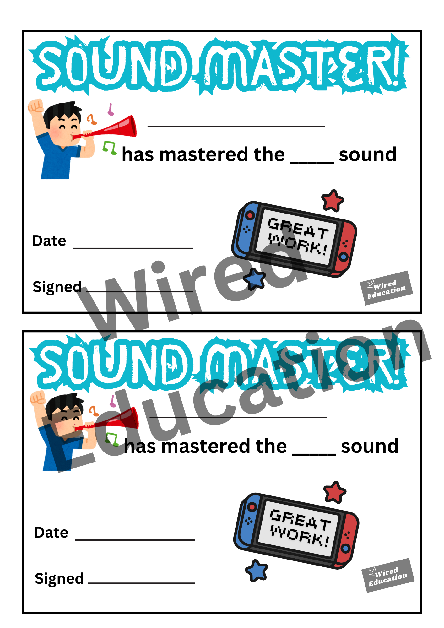sound master certificate