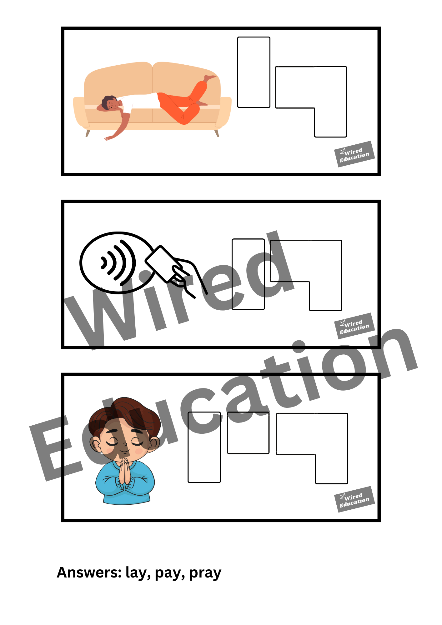 Diphthong Flash Cards