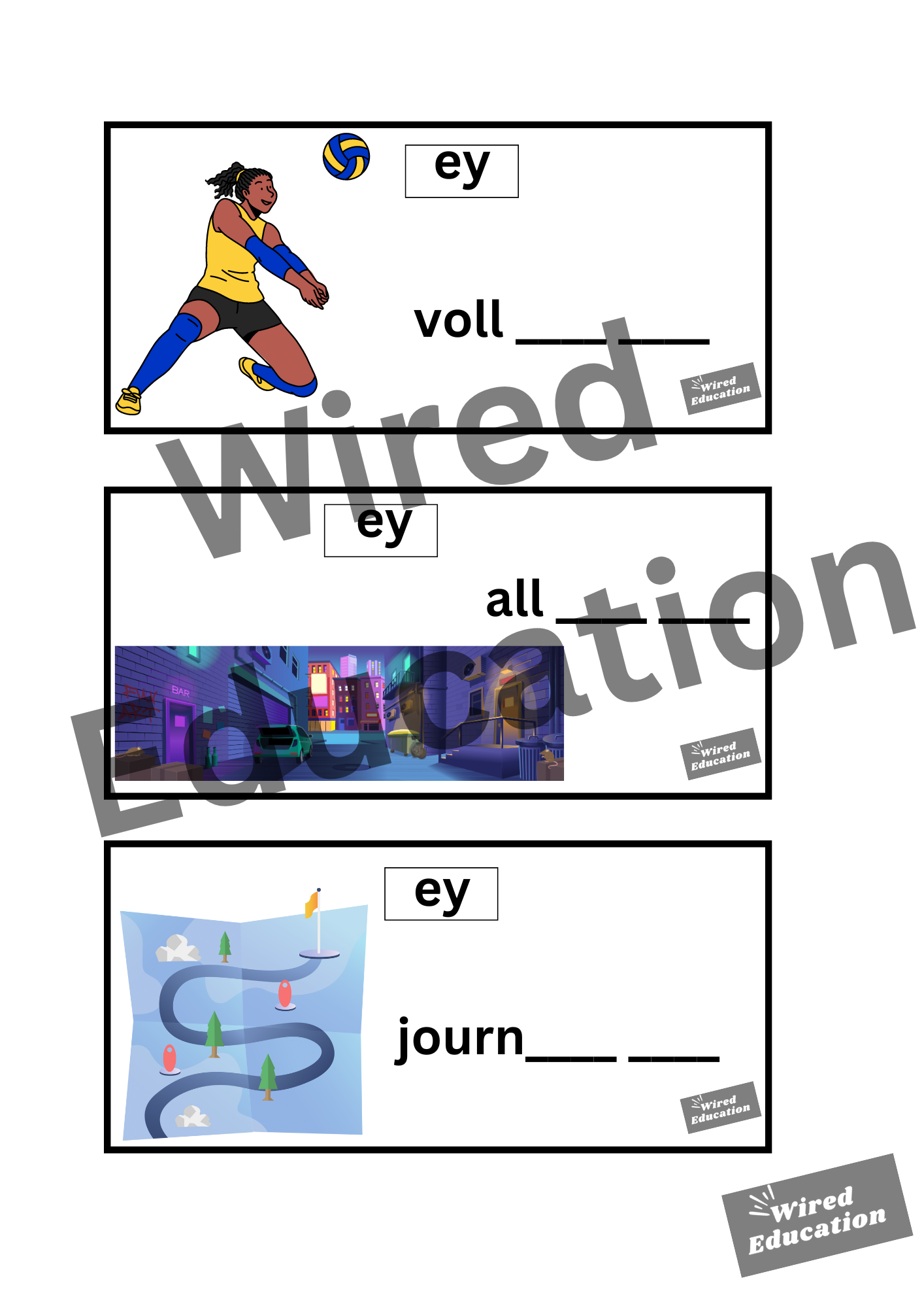 ey flash cards (ey sound only)