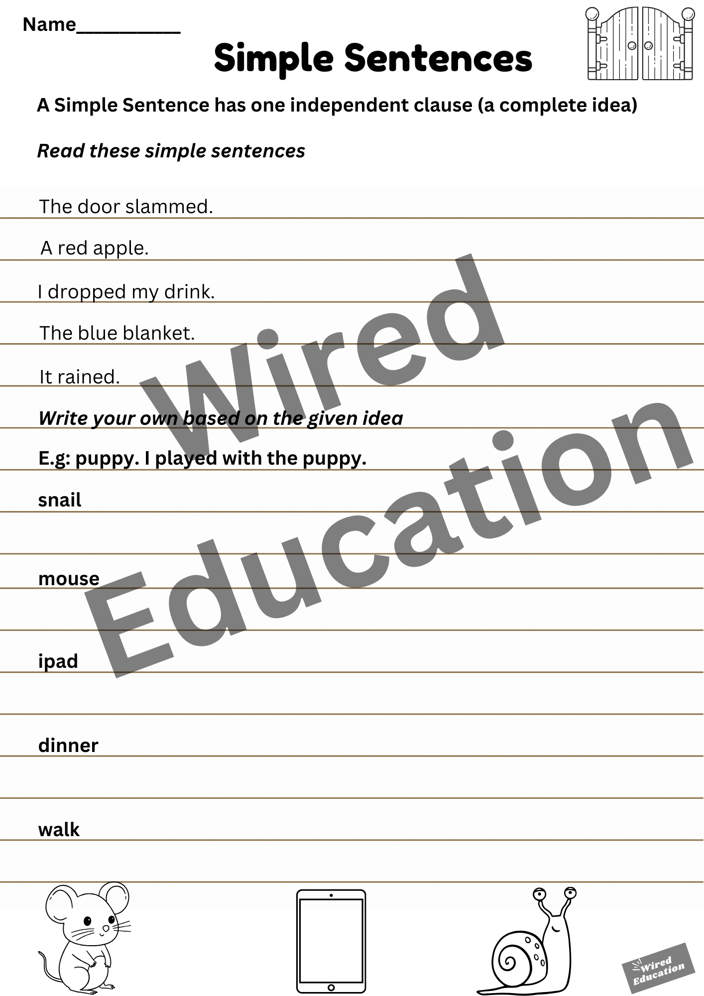 Simple Sentences