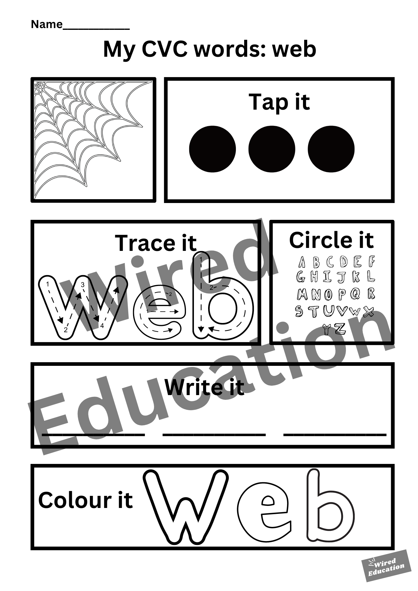 My CVC words - web