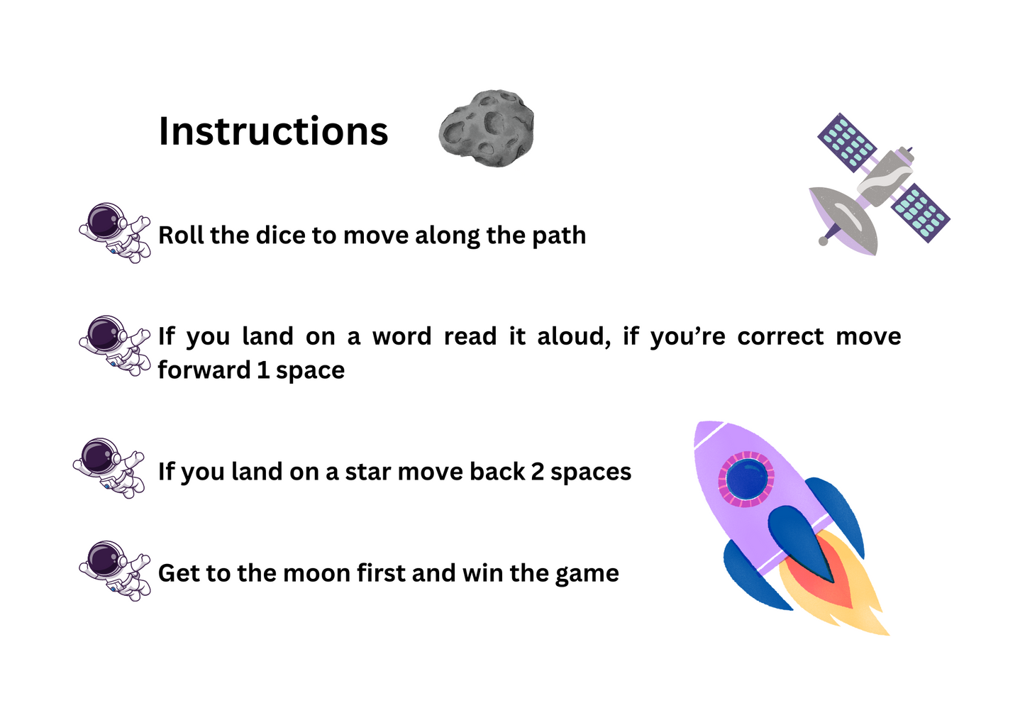Race to the Moon Game