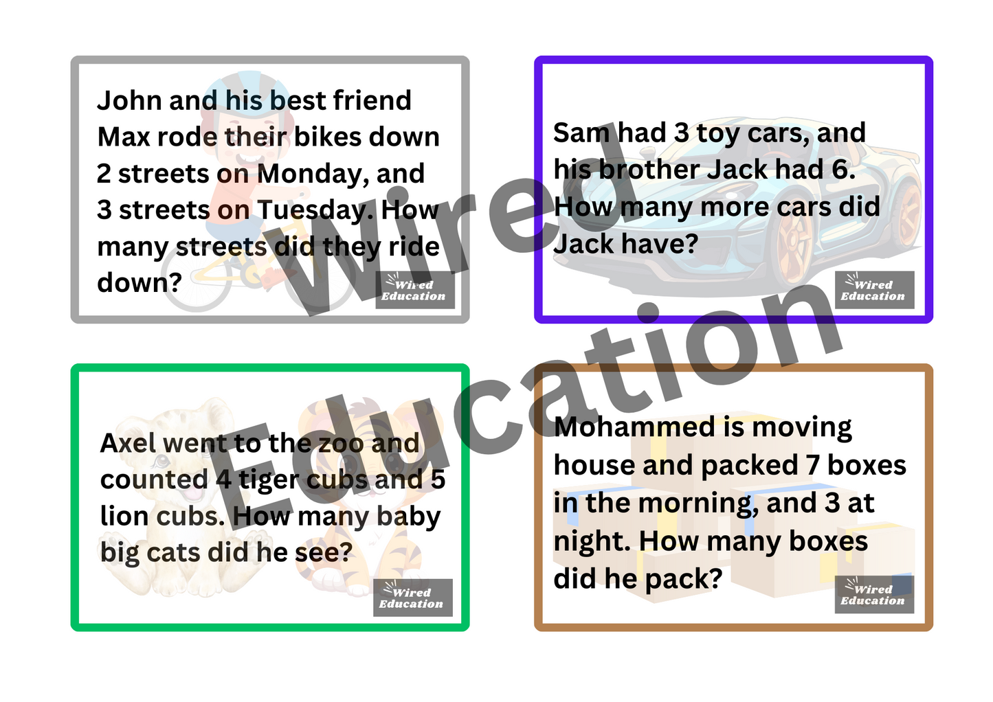 Simple addition Word problems