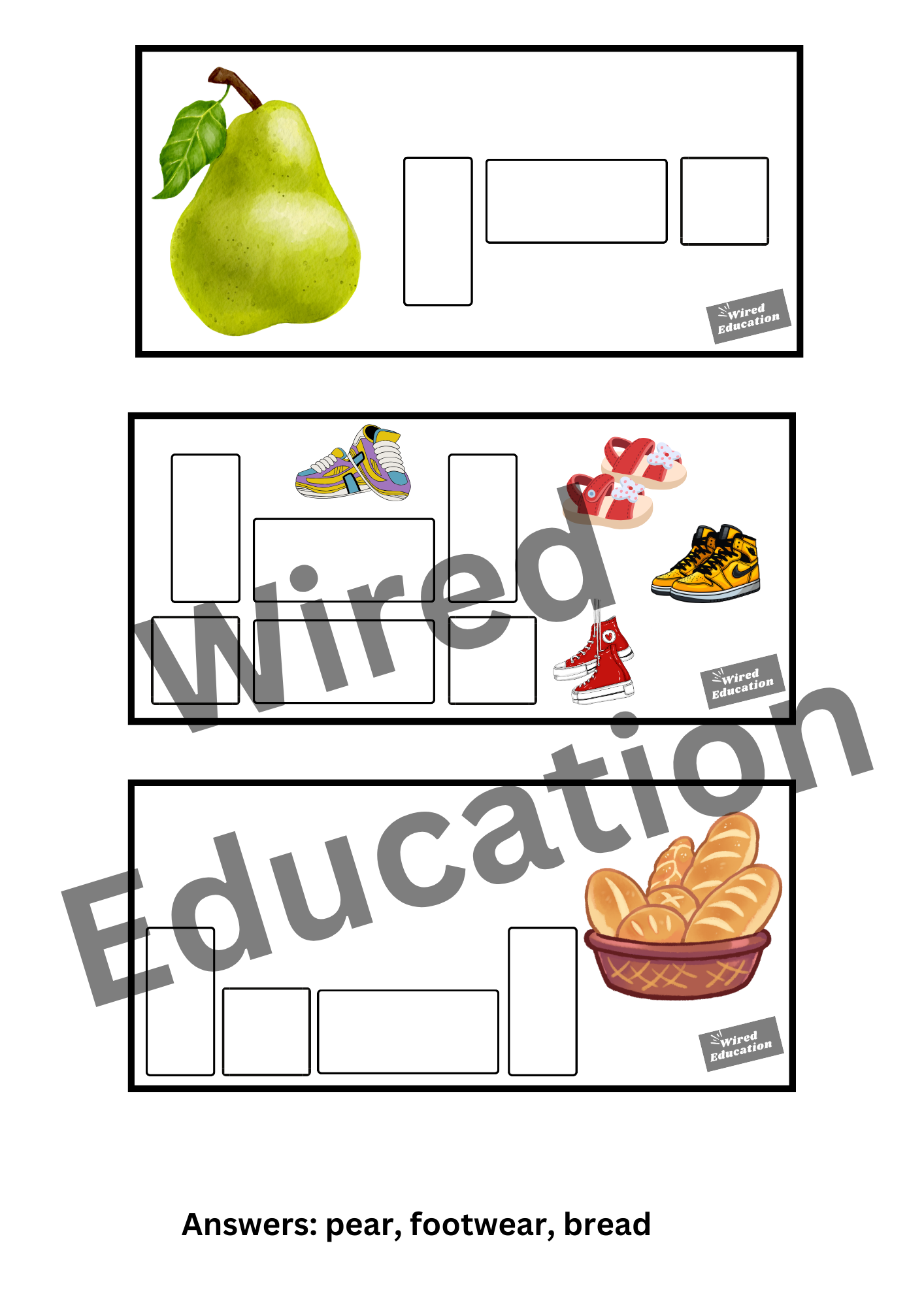Diphthong Flash Cards