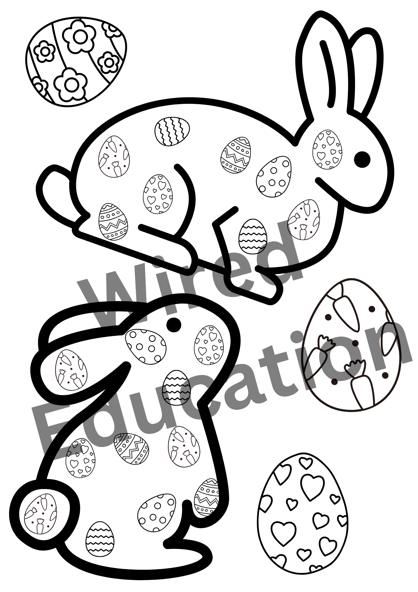 Easter rabbit art
