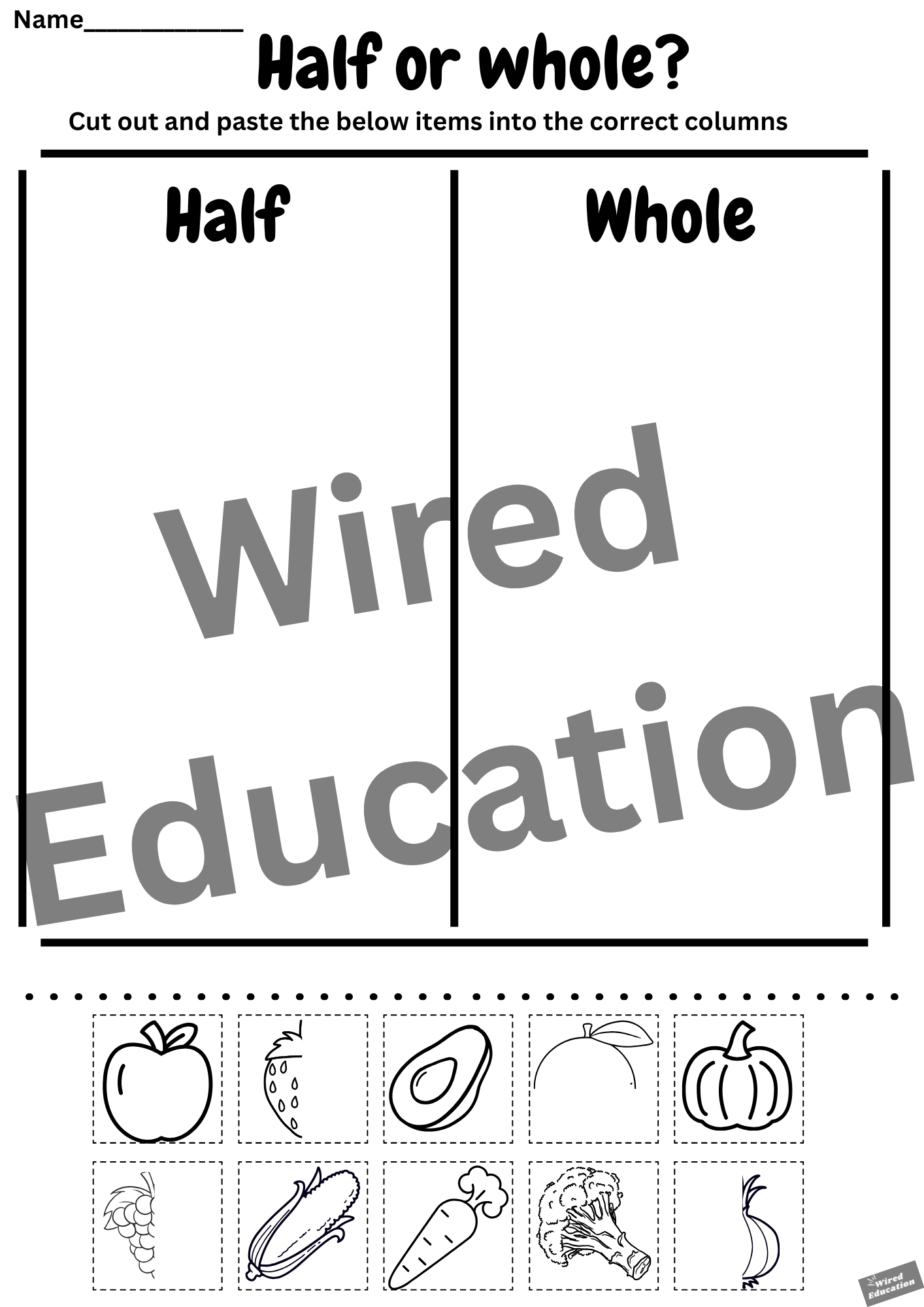 Half or whole?