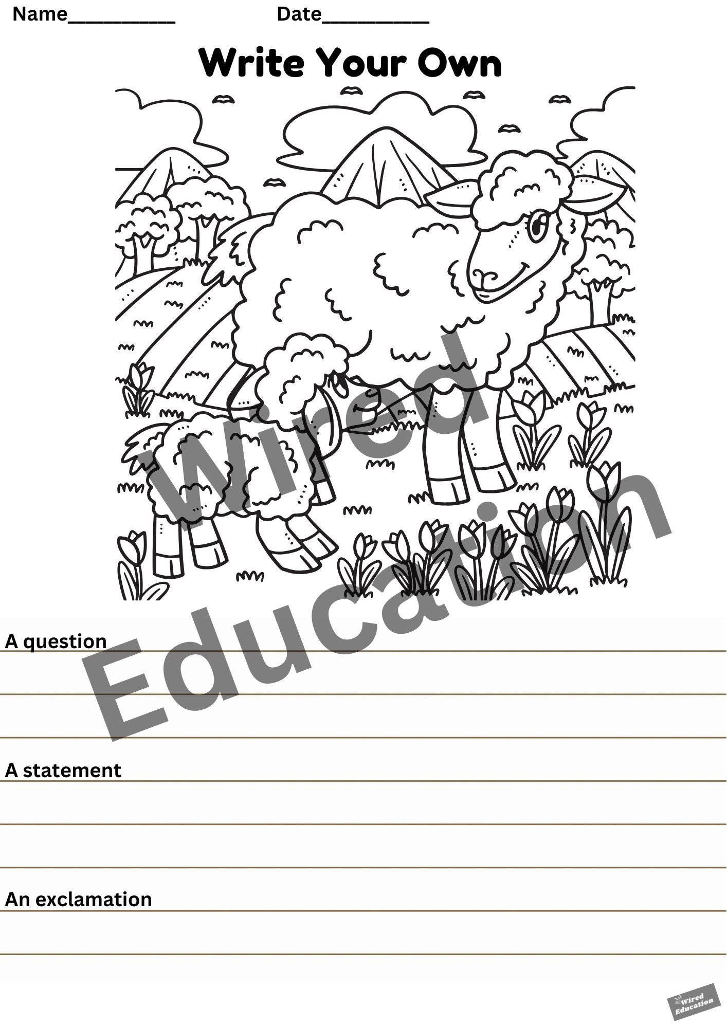 Write your own sheep