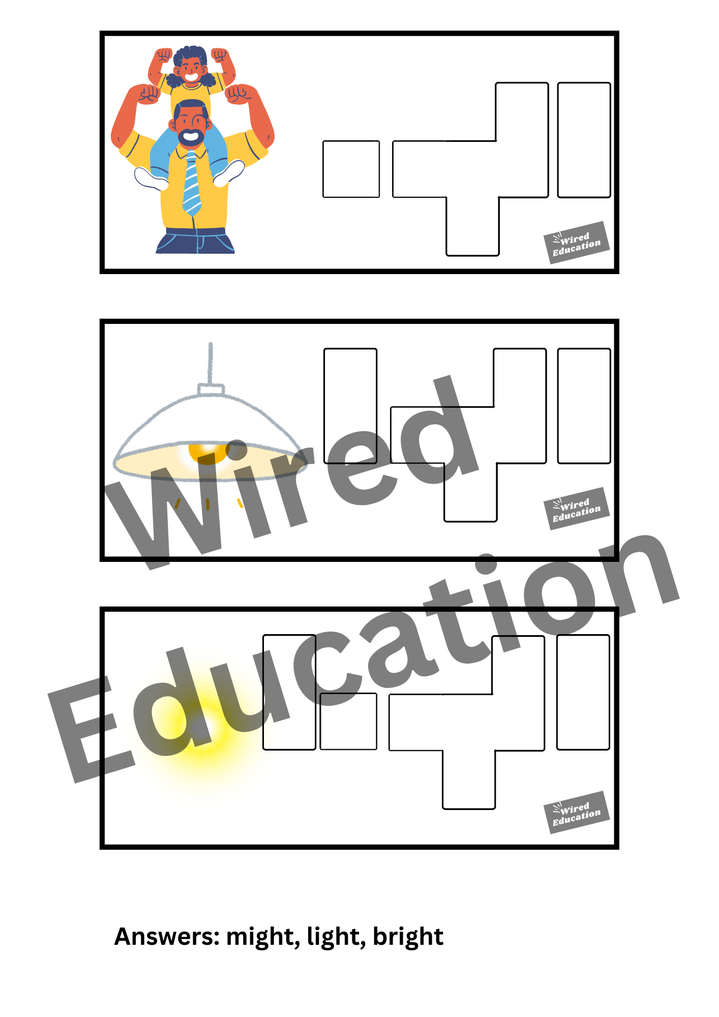 Diphthong Flash Cards