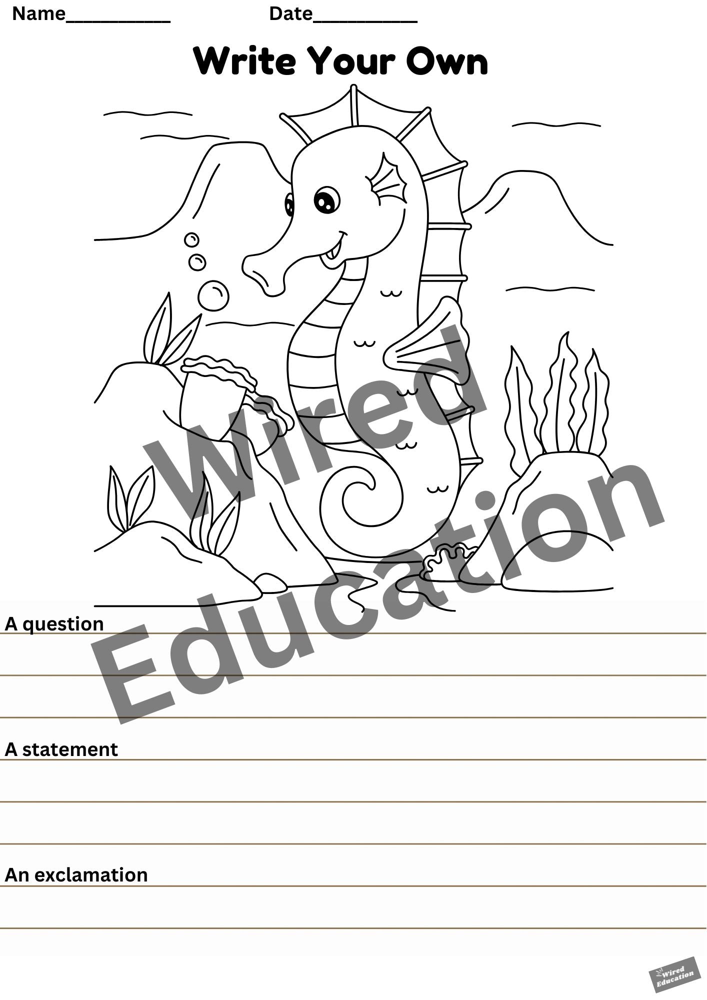 Write your own seahorse