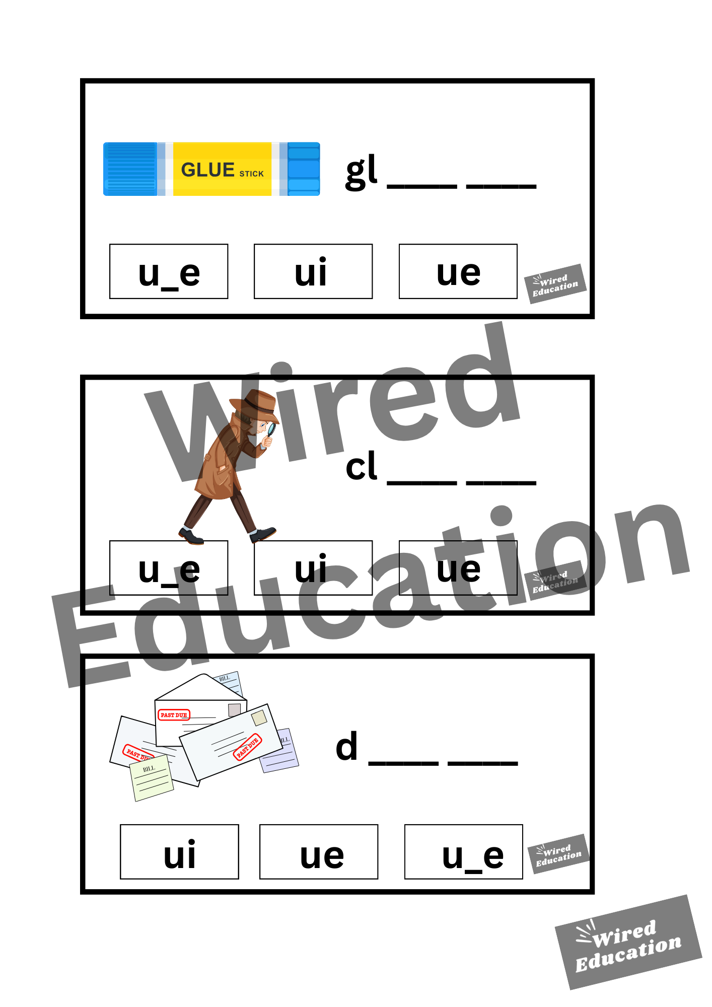 ue flash cards
