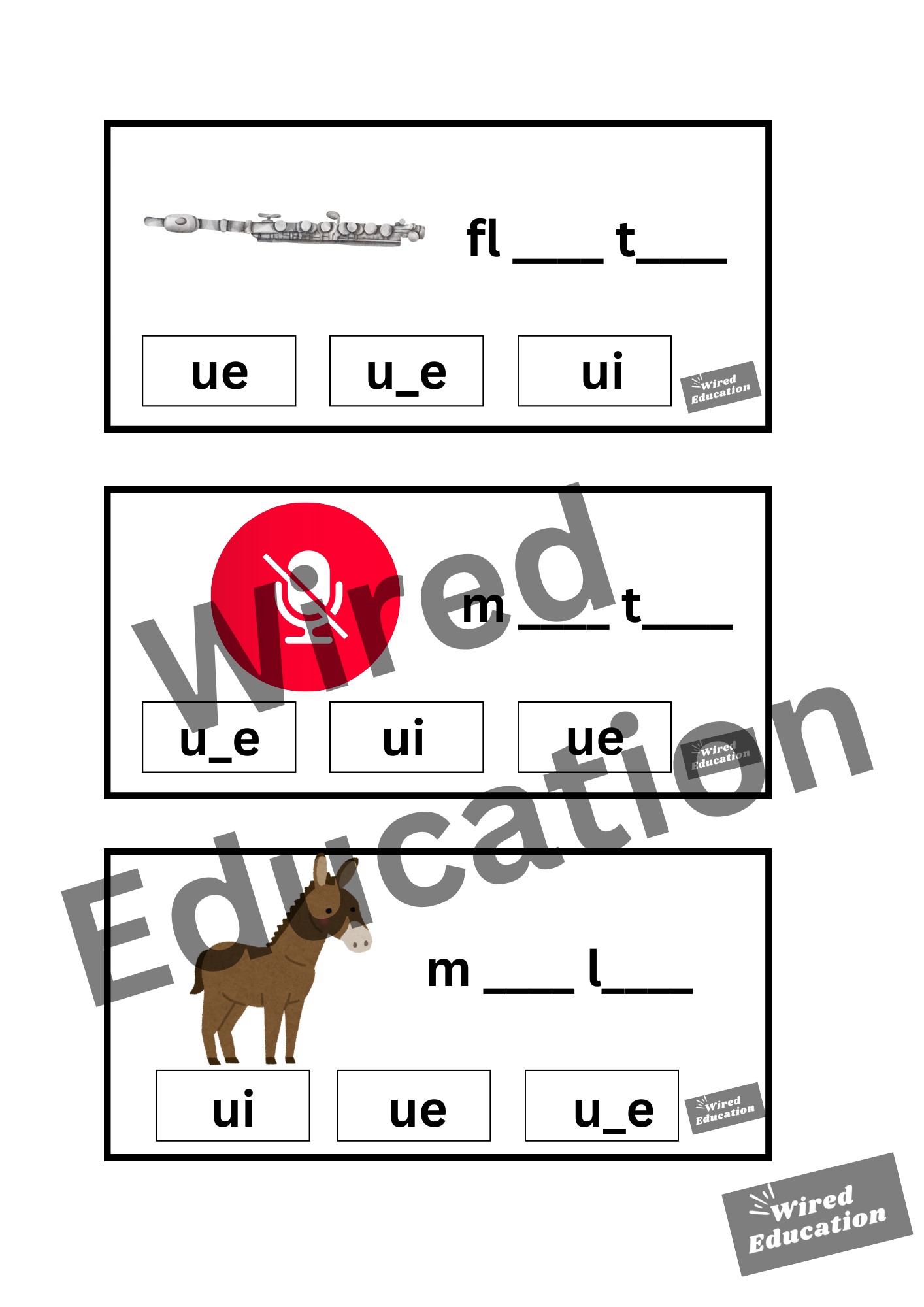 u_e flash cards