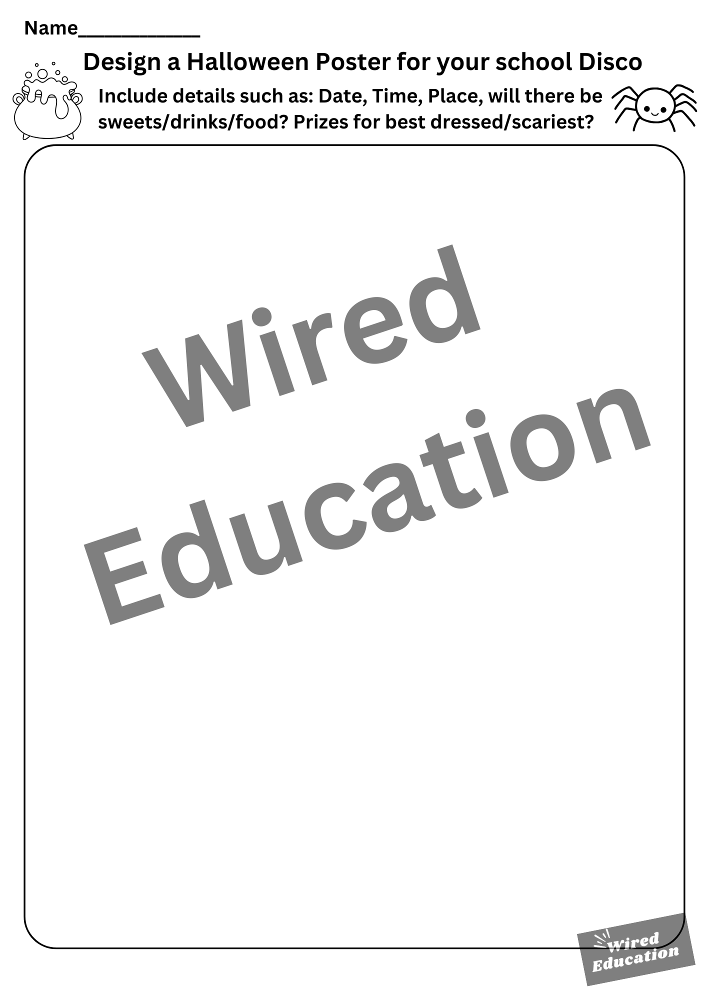 Halloween disco poster