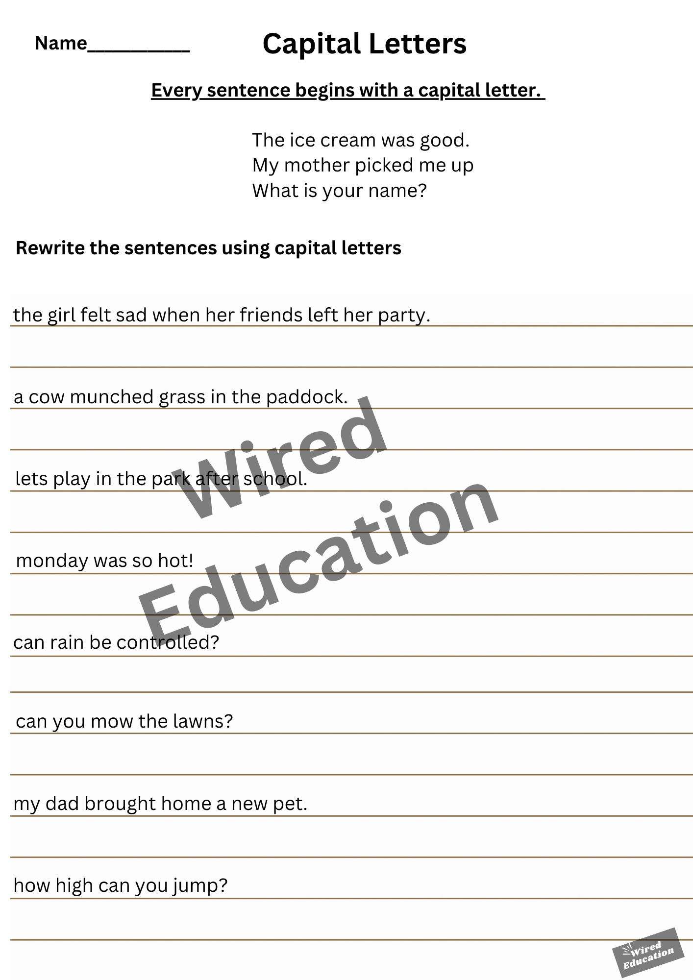 Capital Letters