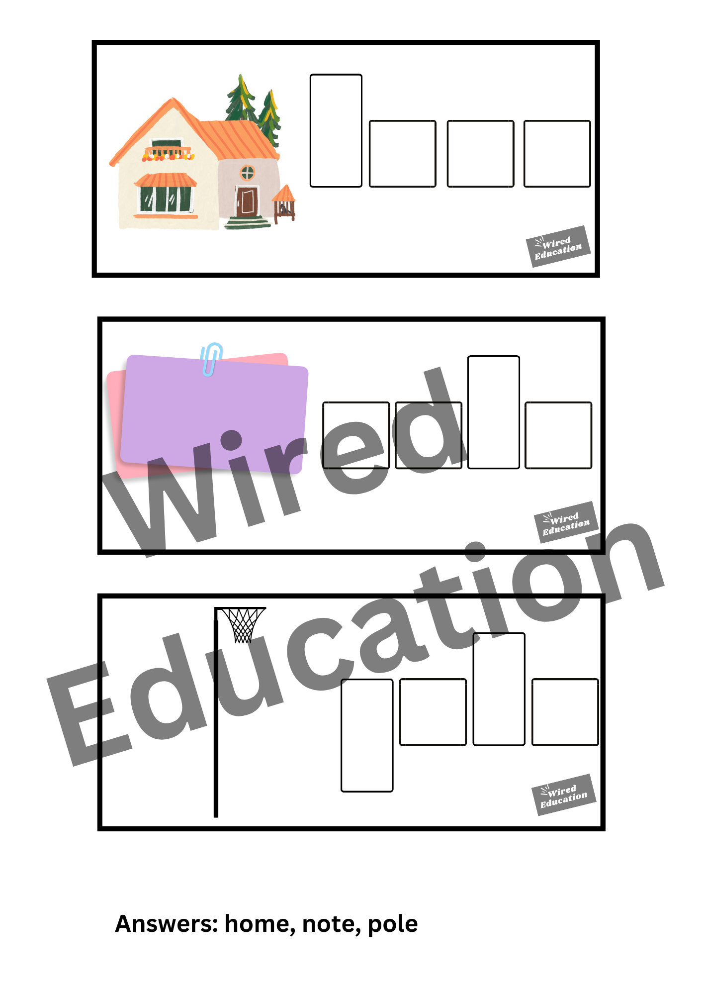 Diphthong Flash Cards