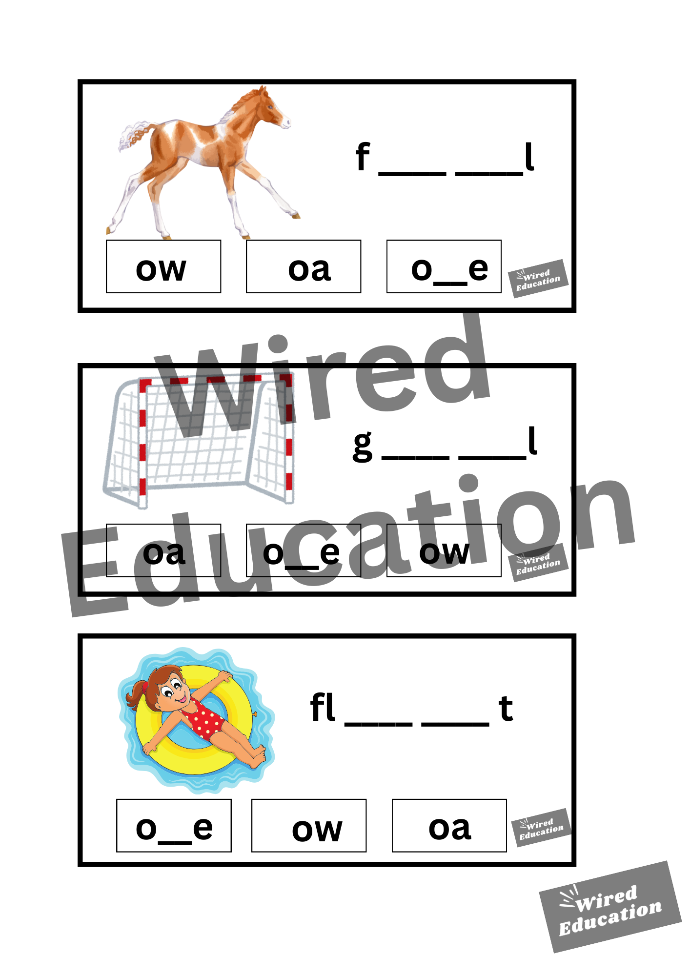oa flash cards