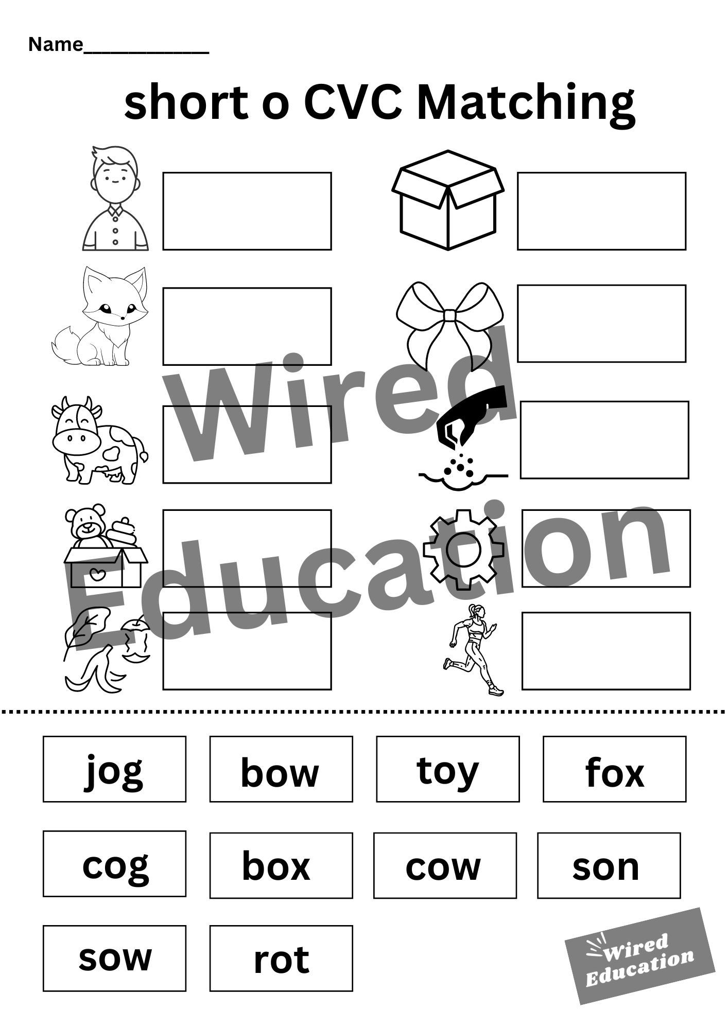 CVC o matching activity