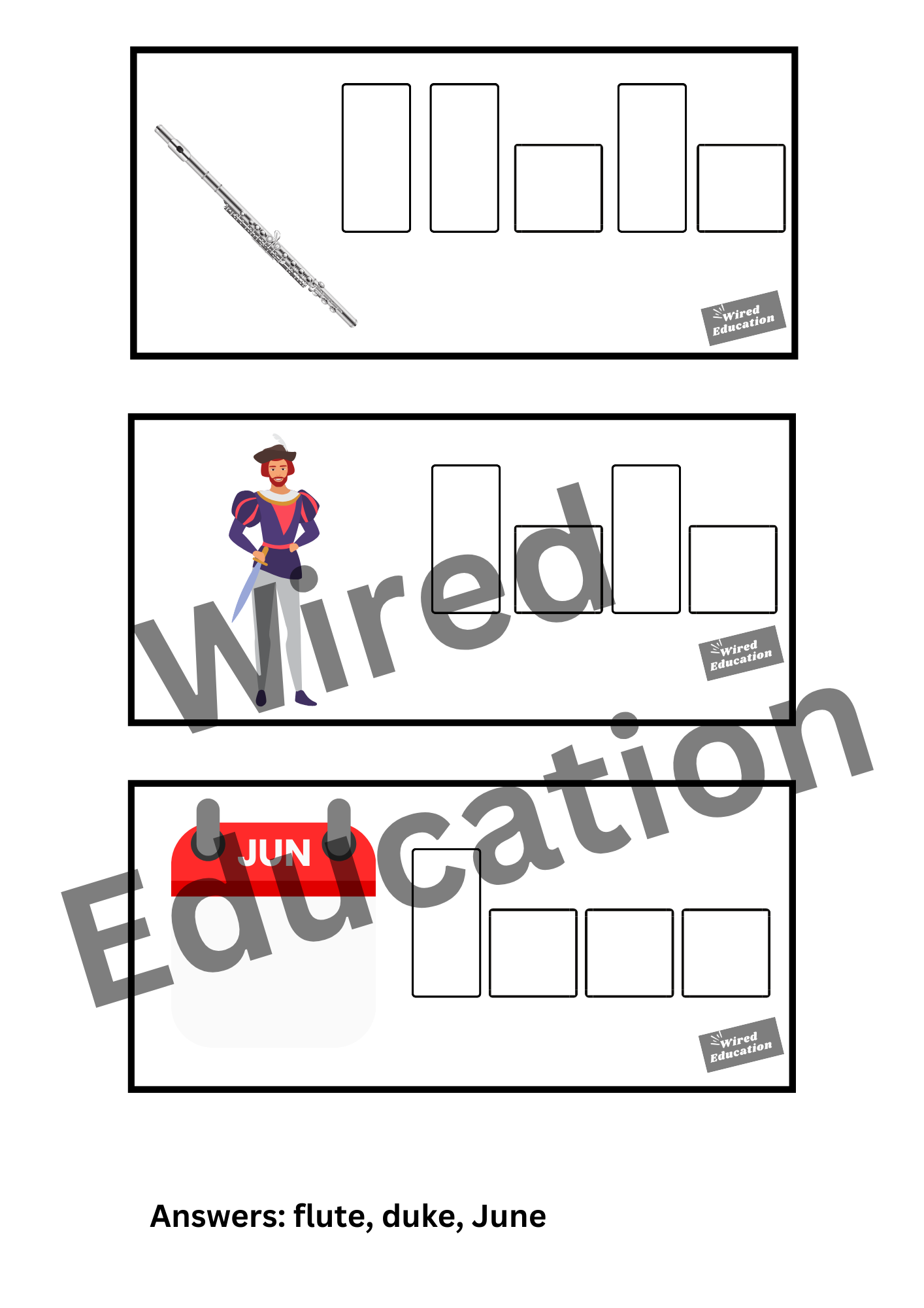 Diphthong Flash Cards