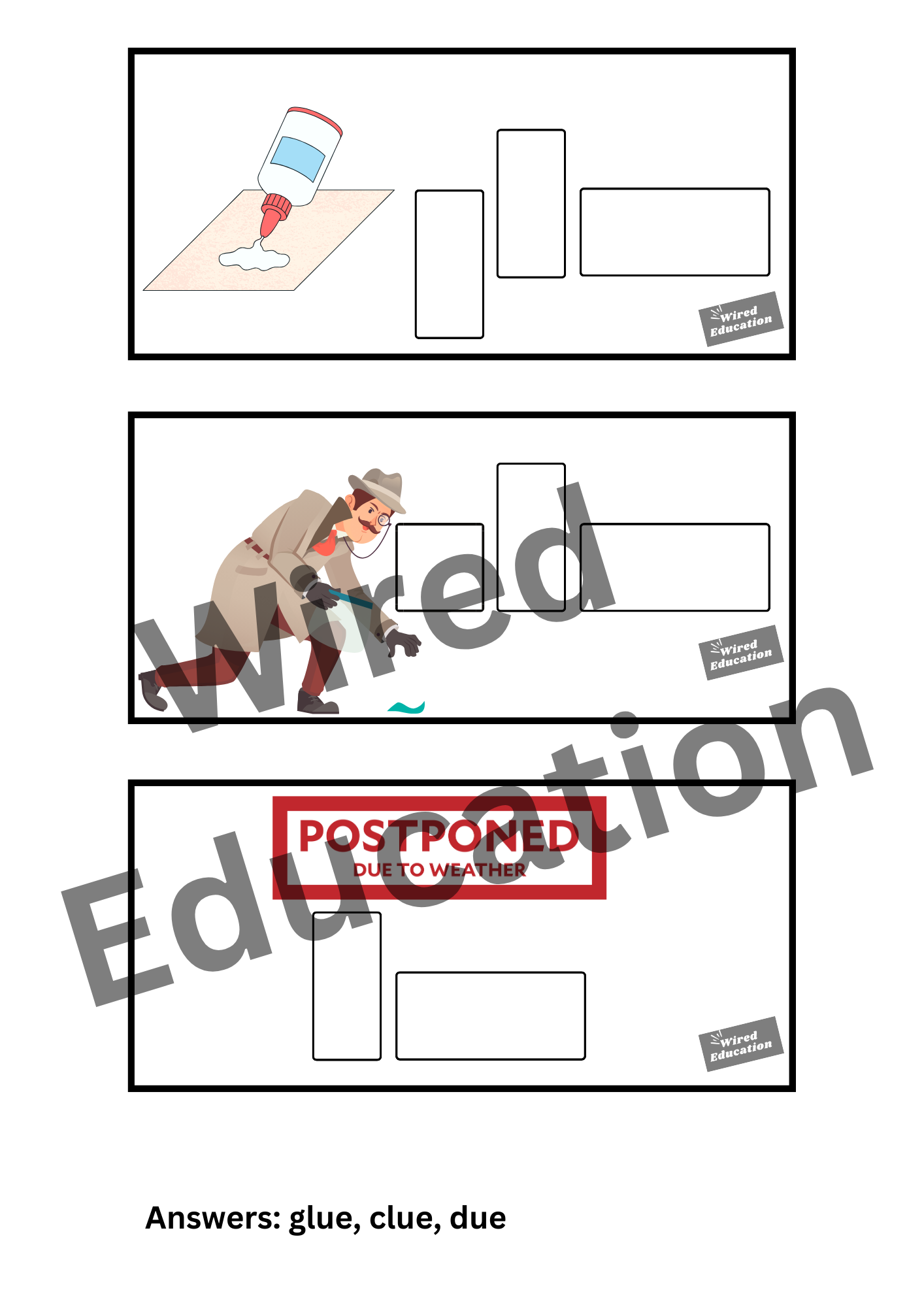 Diphthong Flash Cards