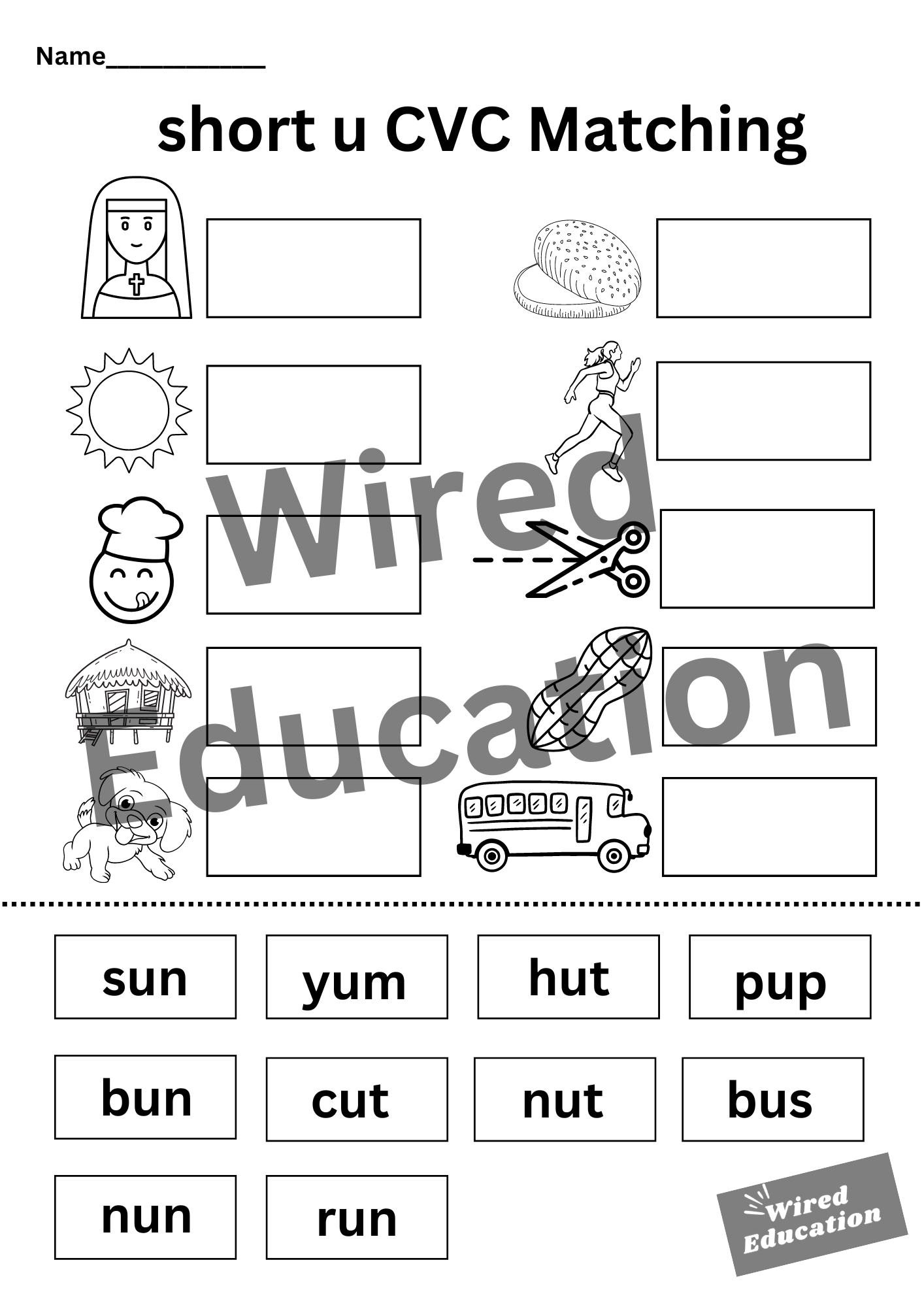 CVC u matching activity