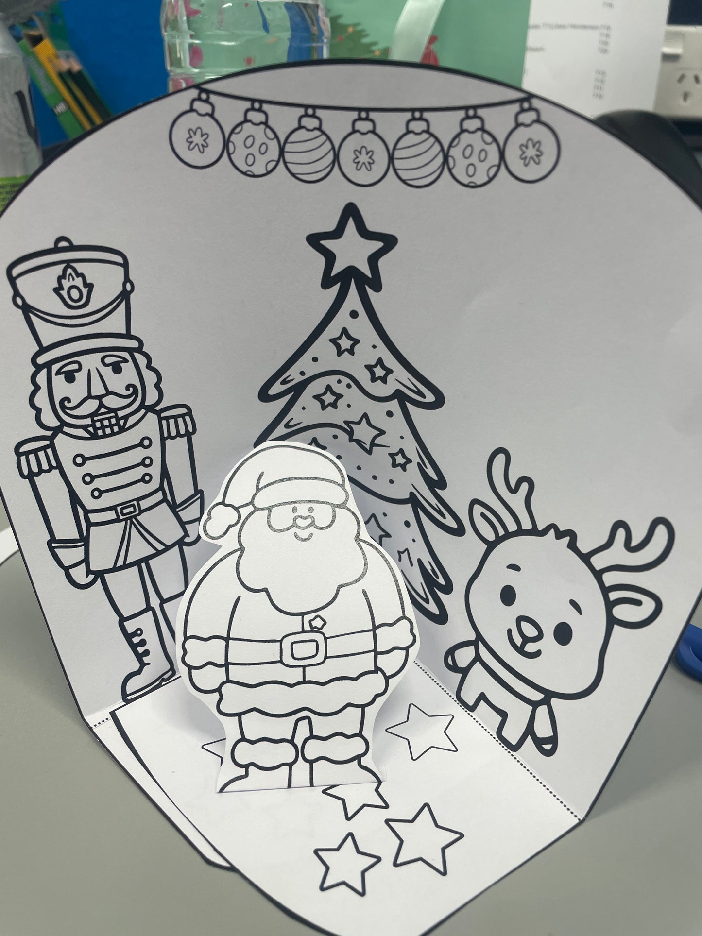 Santa paper craft