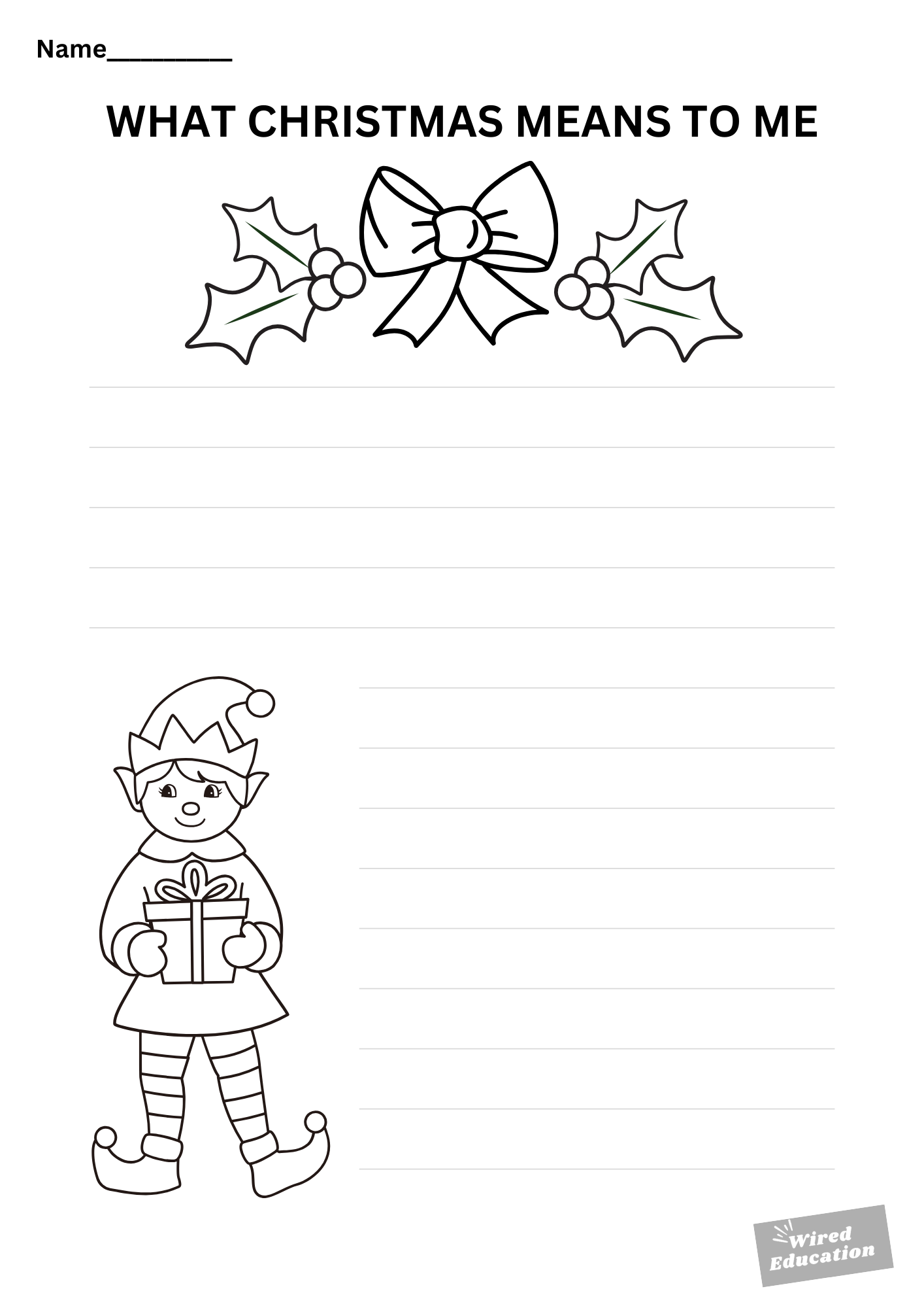 Writing: what does Christmas mean to me