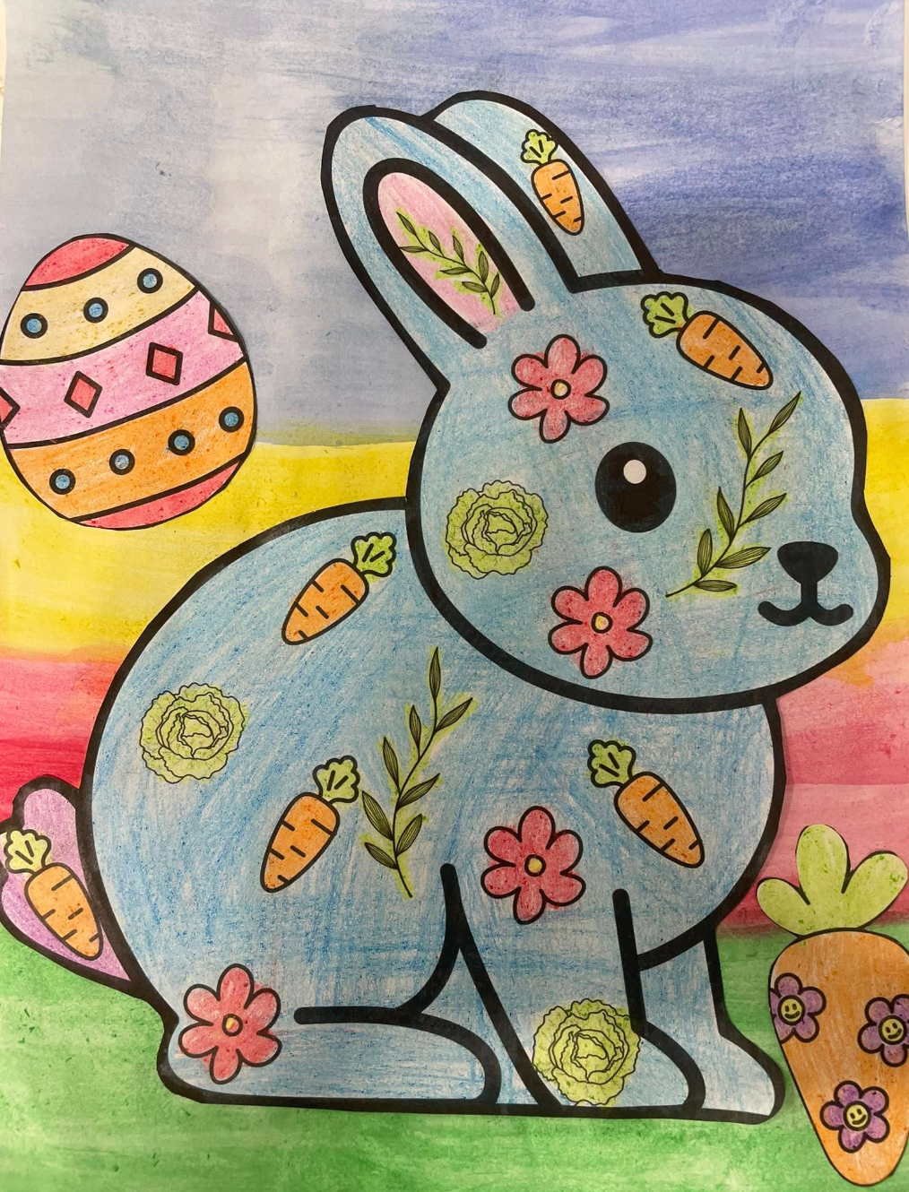 Easter rabbit art