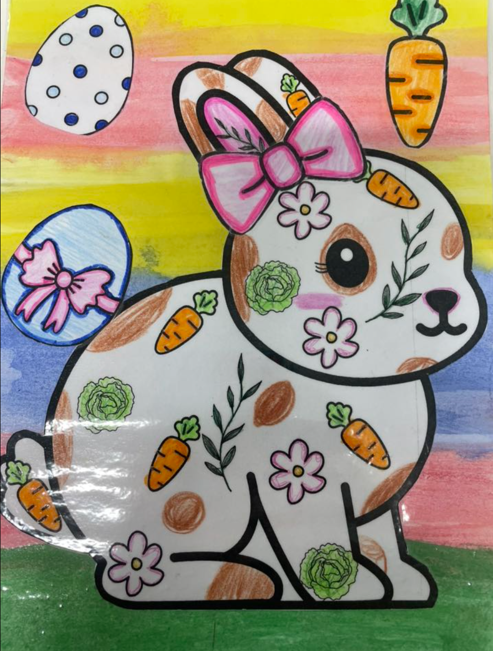 Easter rabbit art