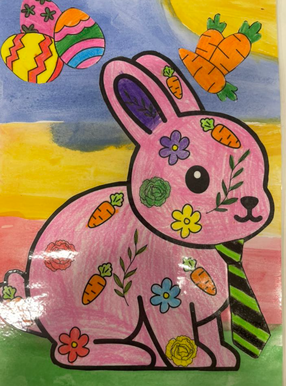 Easter rabbit art