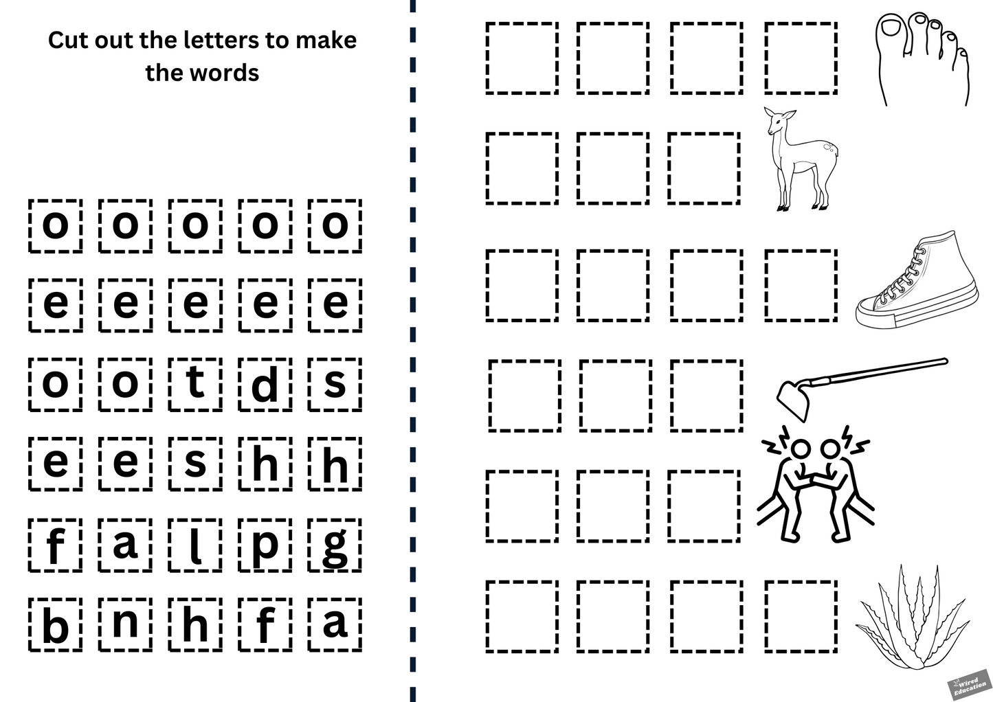 oe cut and paste words