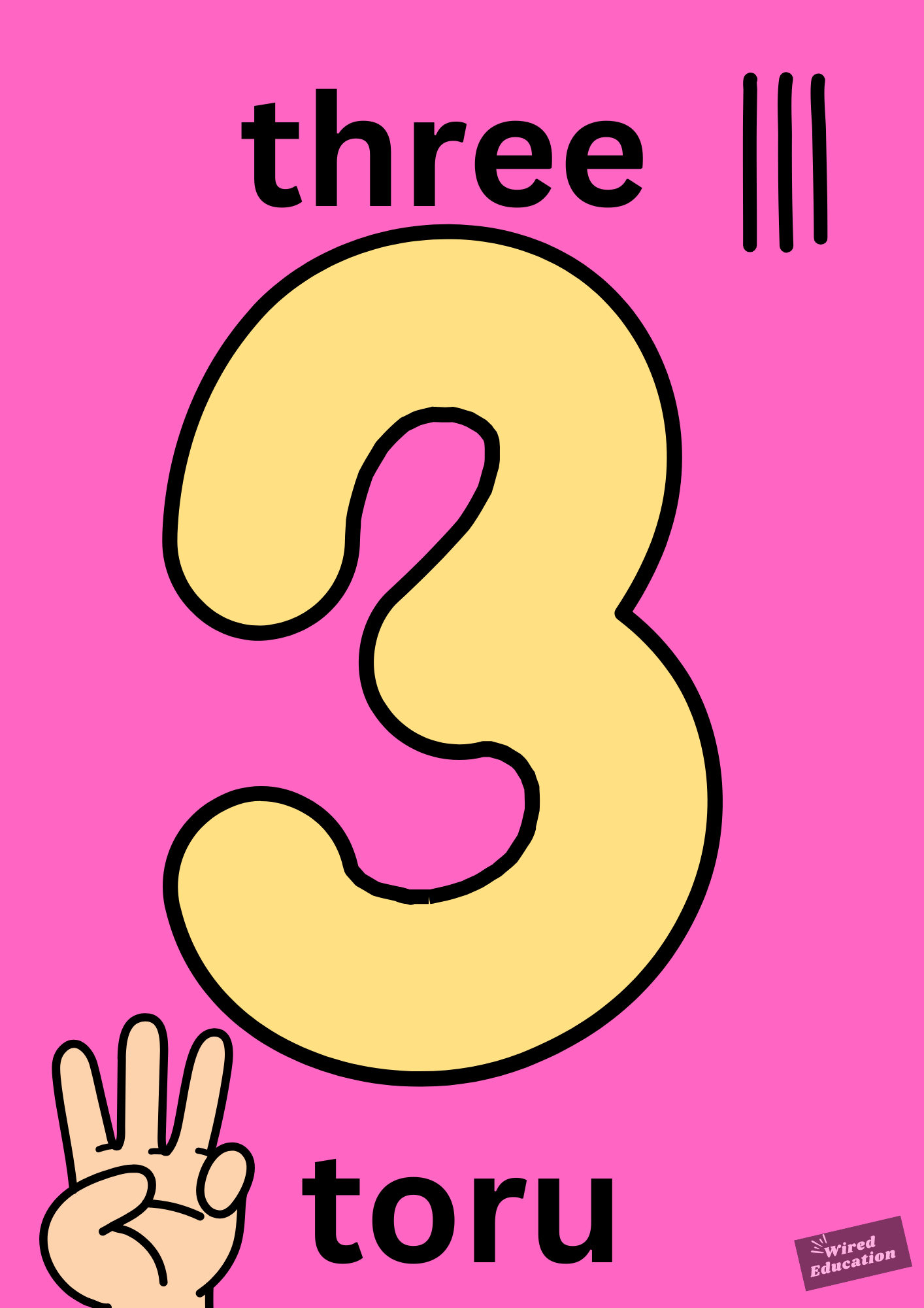 Maori Numbers Display 1-10