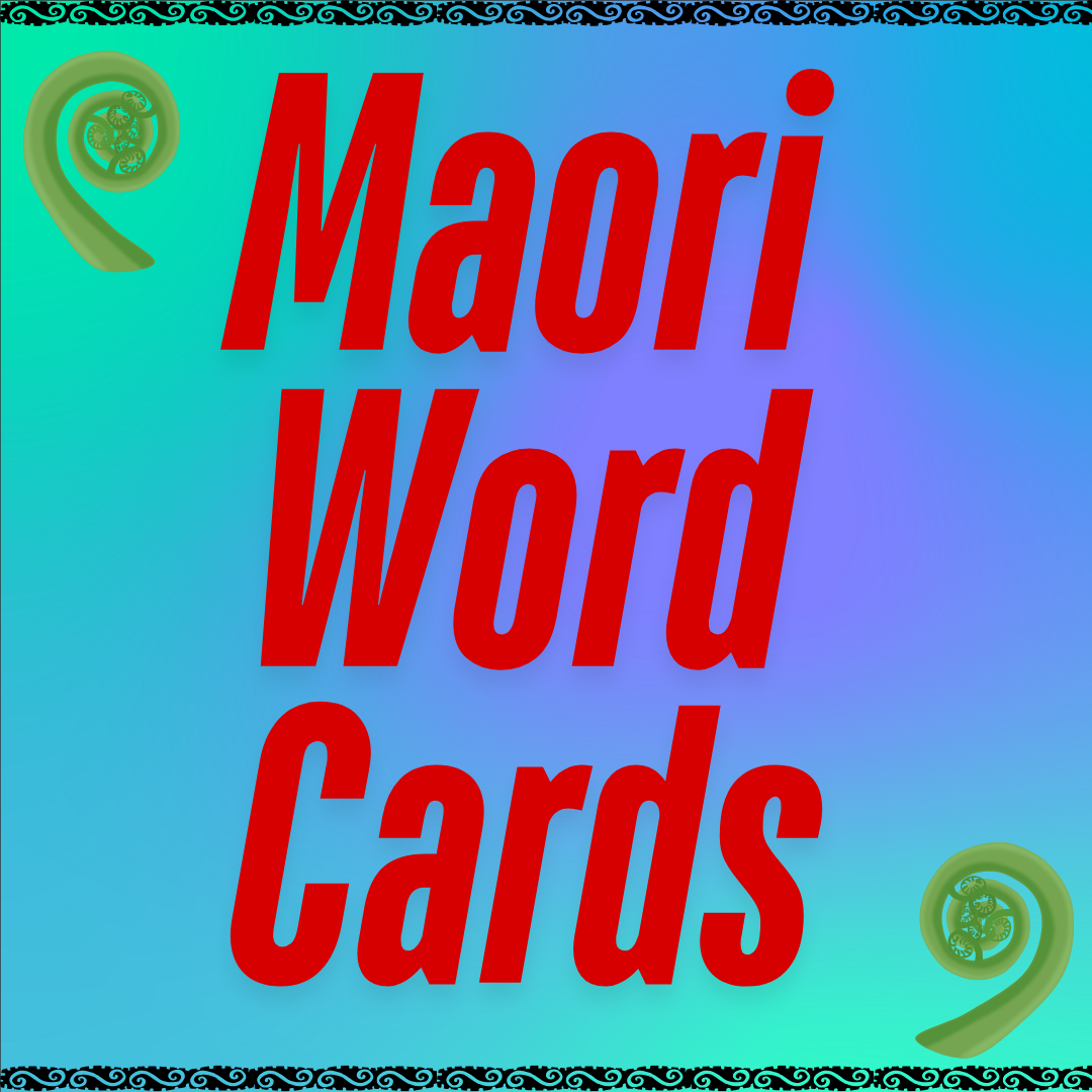 Maori Word Cards