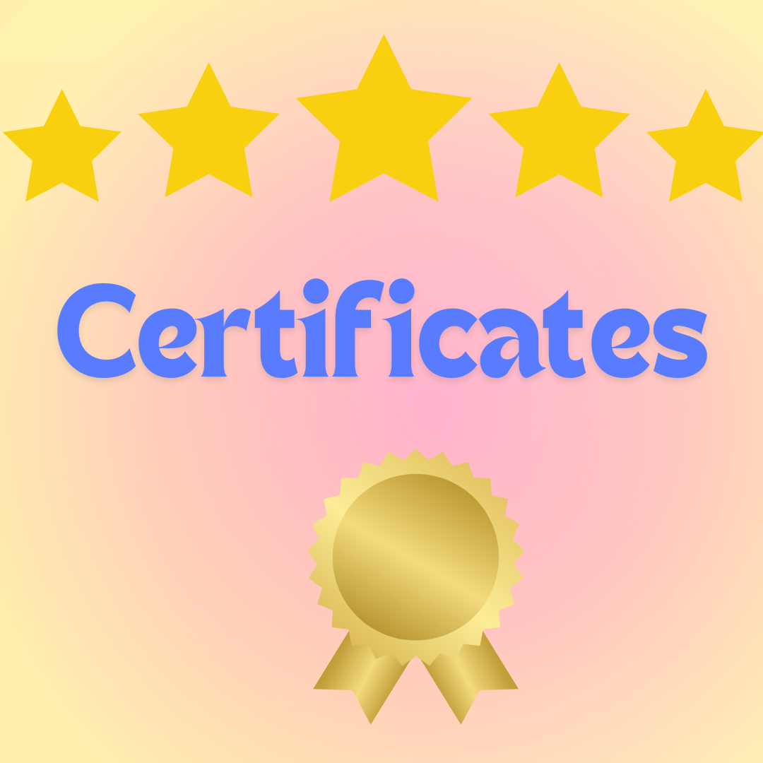 Certificates