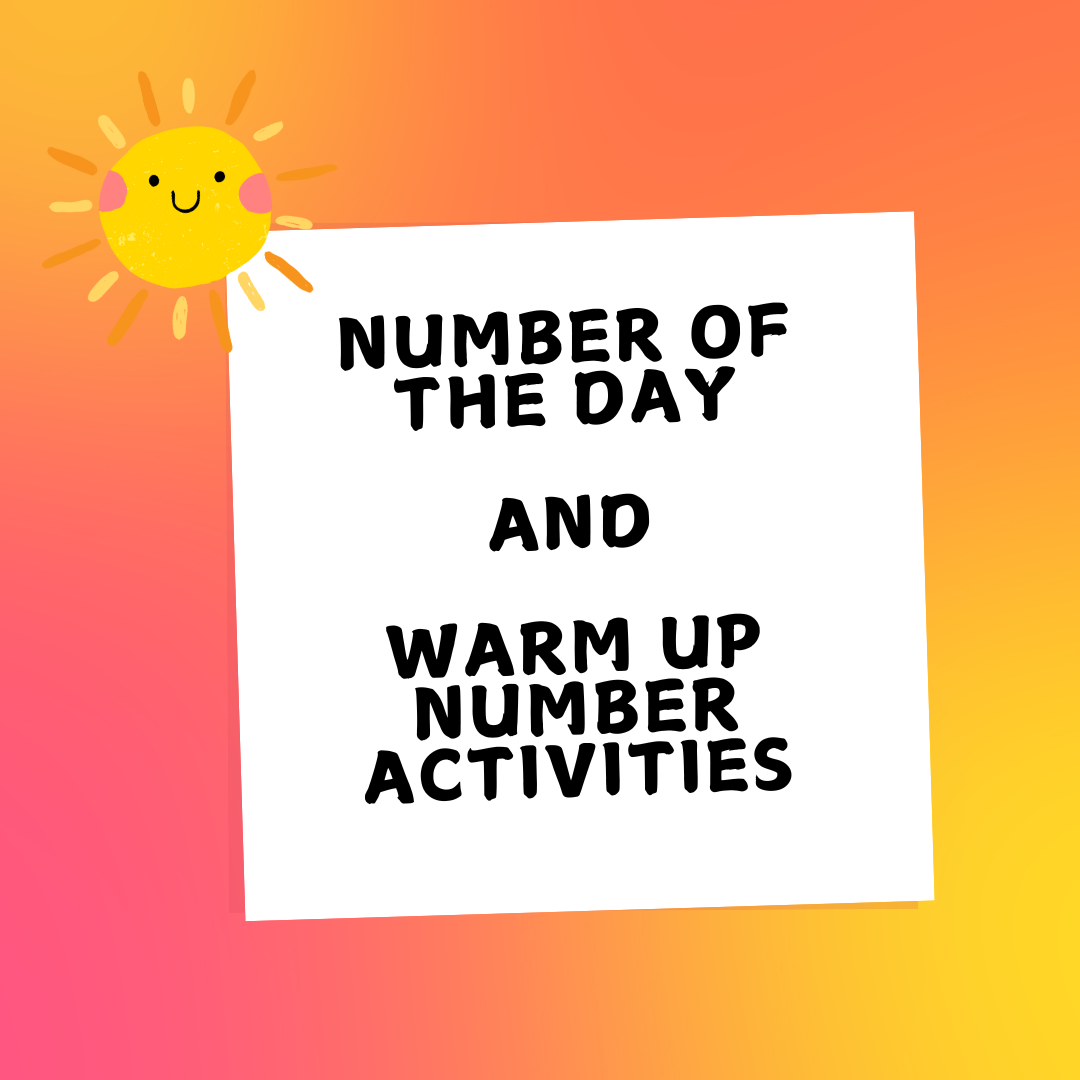 Warm up number activities